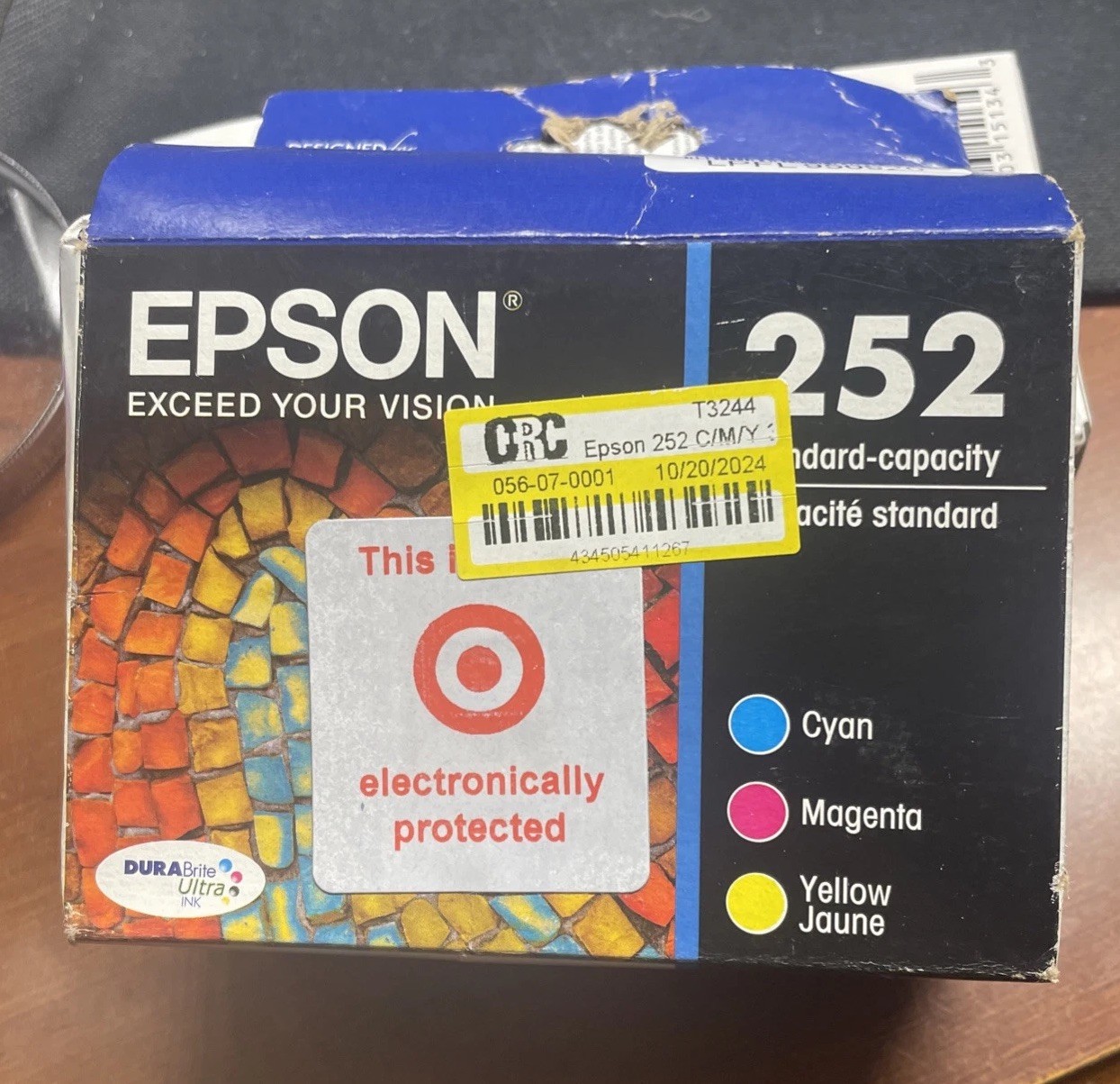 Epson 252 3 Color Combo Ink Cartridges – Cyan, Magenta, Yellow New