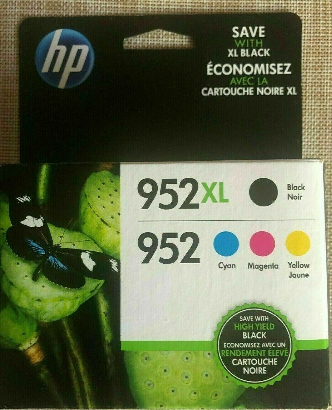 HP 952XL/952 High-Yield Black And Cyan, Magenta,Yellow Ink*EXP 12/2027*