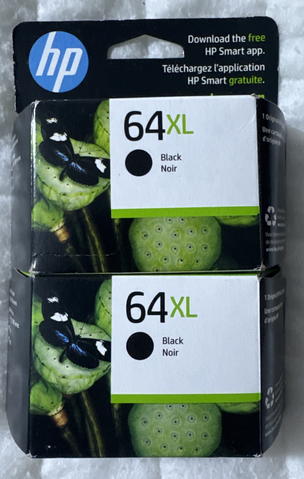 HP 64XL Black Twin Combo Ink Cartridge X4D94BN 2 x N9J92AN OEM Retail Boxes