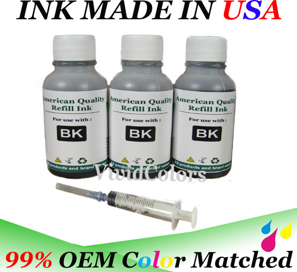 3x30ml dye refill ink for HP 65 65XL Deskjet 2652 3720 3730 3732 3752 3755 3758
