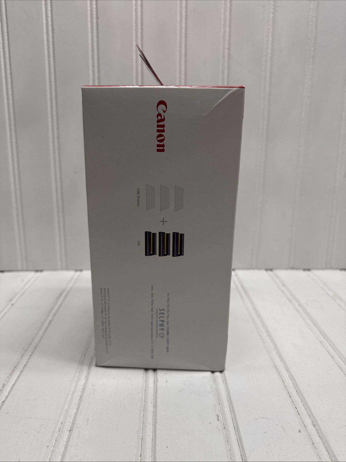 NIB~Canon KP-108IN Selphy 4×6 Color Ink Paper Set 108 Sheets/3 Toners 3115B001*