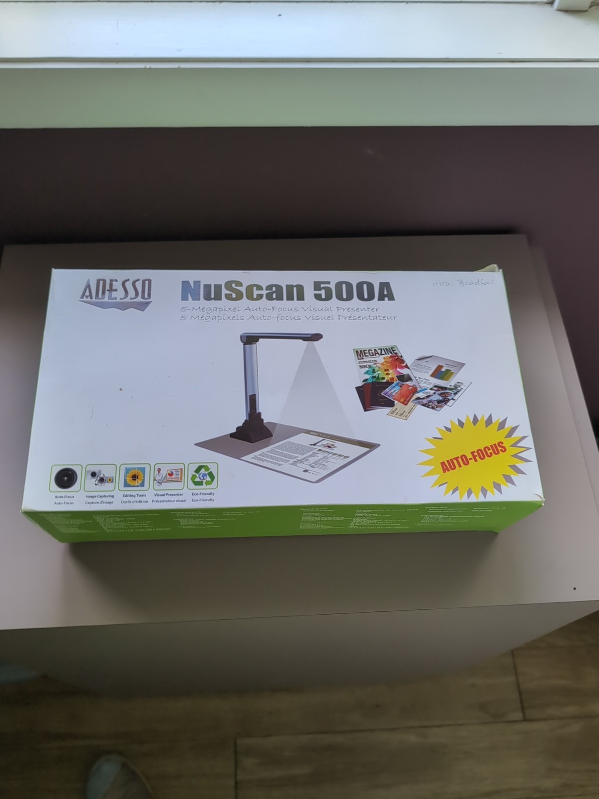 Adesso NuScan 500A 5MP Auto-Focus Visual Presenter Document Scanner “B7C”