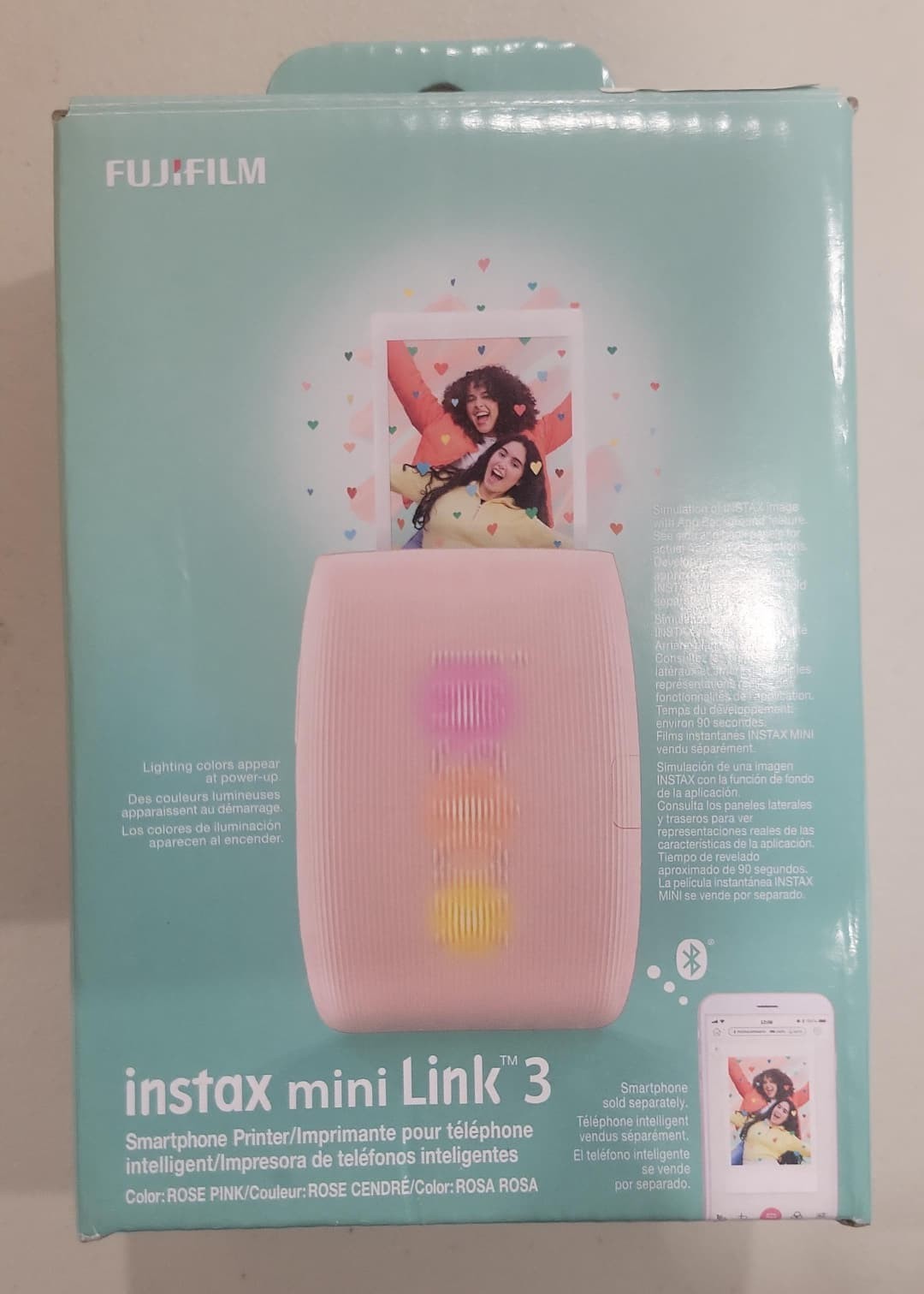 OPEN BOX! FUJIFILM Instax Mini Link 3 Smartphone Printer – pink