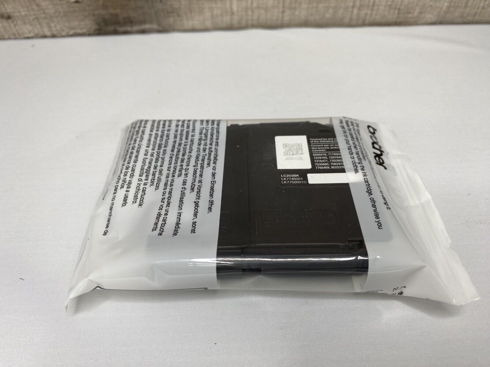 Genuine Brother LC203BK XL Black High Yield Ink Cartridge Exp 09/2024