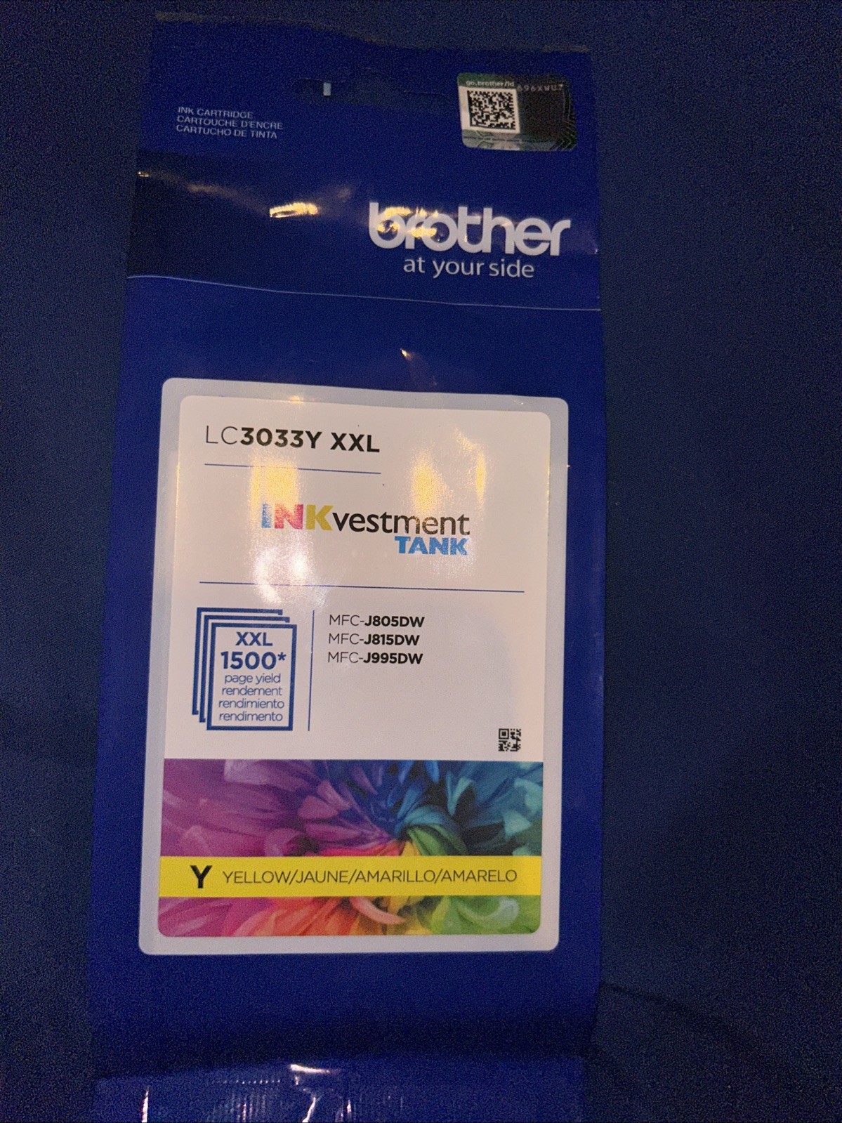 Genuine Brother LC3033Y XXL YELLOW High Yield Ink Cartridge Sealed NEW 11/2028