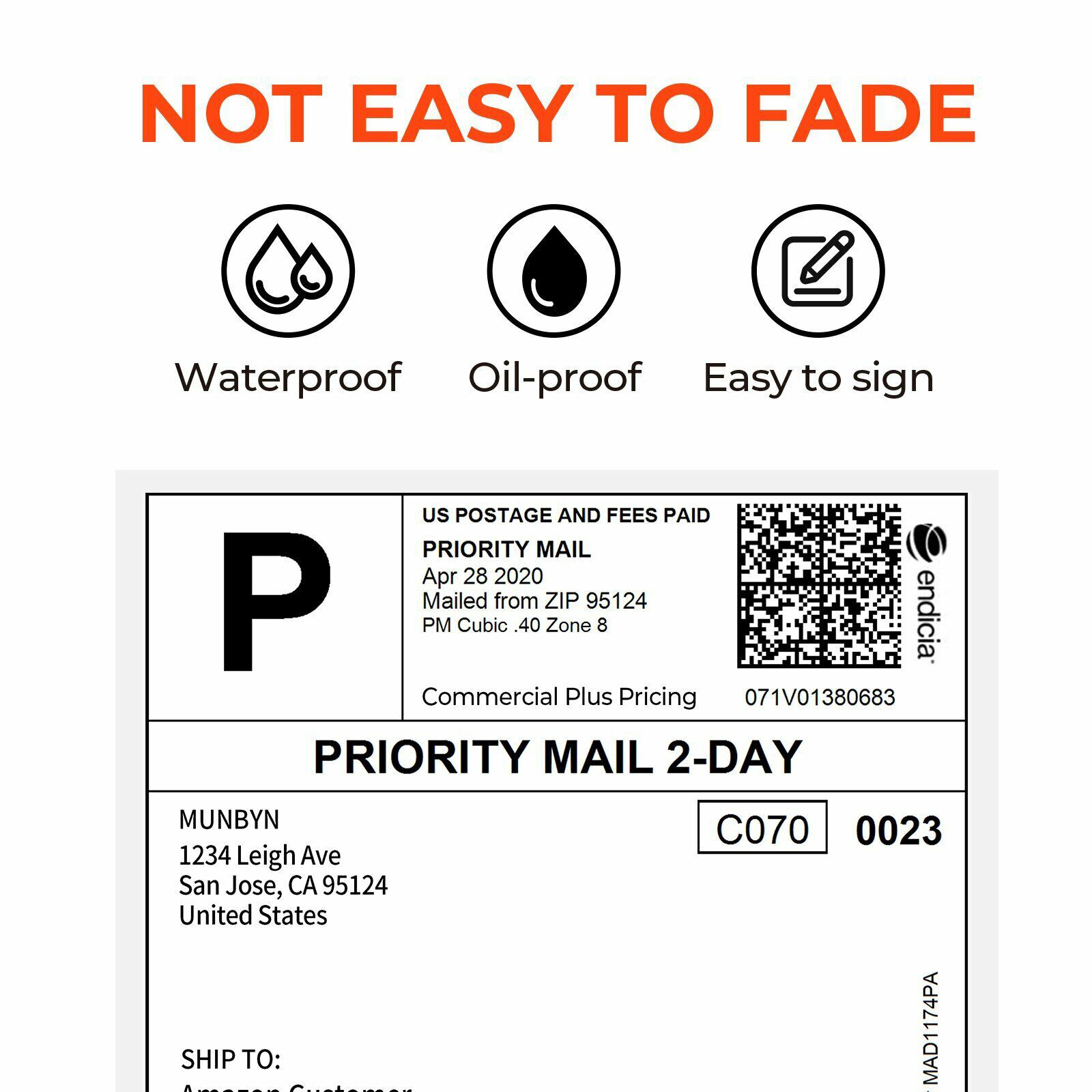 MUNBYN Bluetooth Thermal Printer 4×6 Shipping Label Printer for Android iPhone