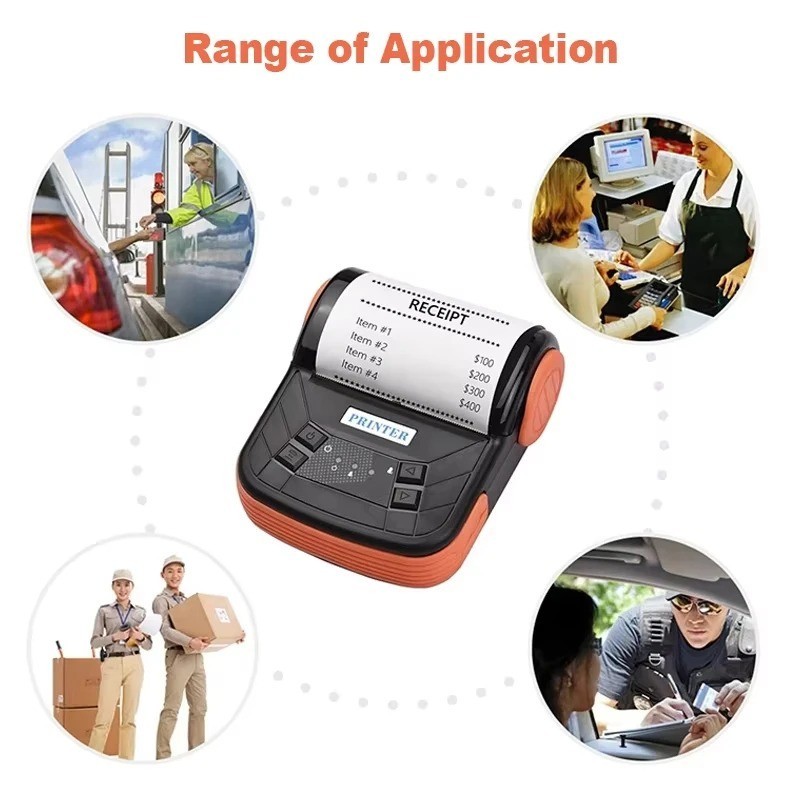 3 Inch/80mm Mini Potable Tickets Printer Thermal Receipts Printer lowest price