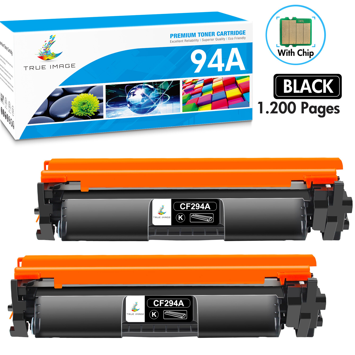 2PK CF294A 94A Toner Cartridge for HP LaserJet Pro M118dw MFP M148dw M148fdw