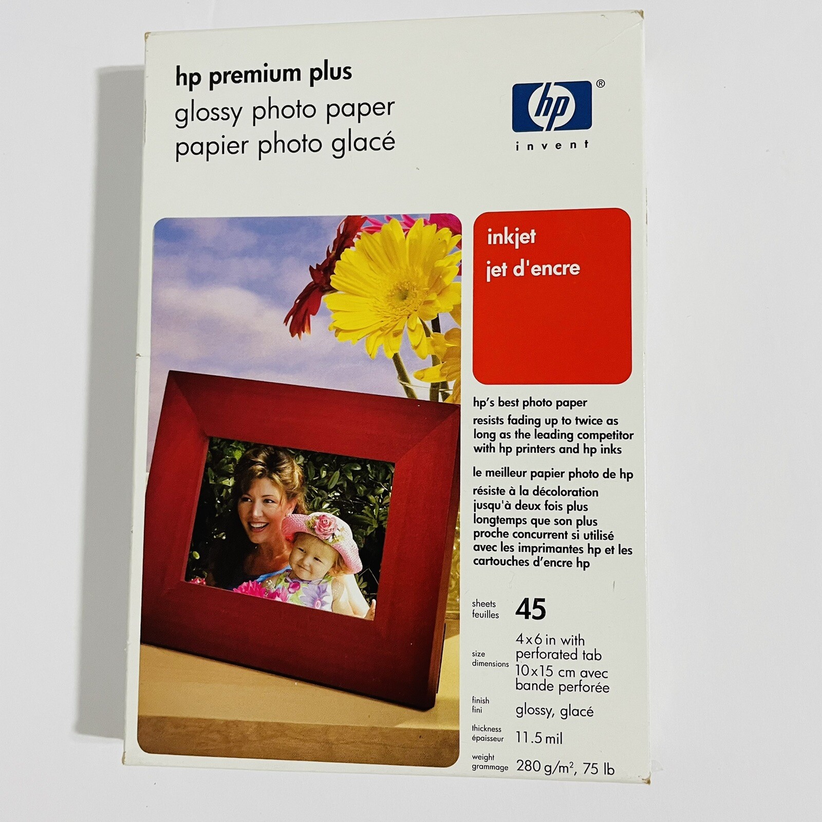 Genuine HP q5519a Premium Plus Photo Paper Glossy 4×6 45