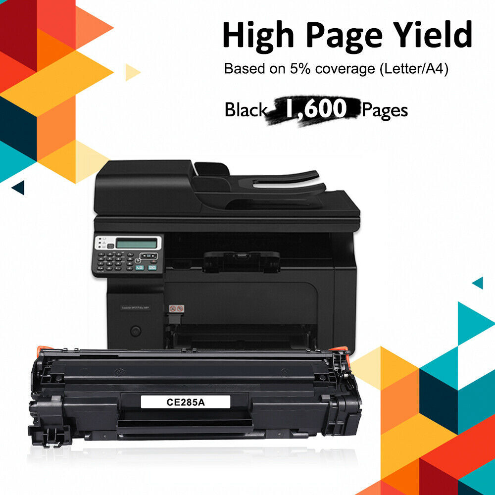2 CE285A Toner Cartridge for HP 85A LaserJet Pro P1102 P1109w M1212nf M1217nfw