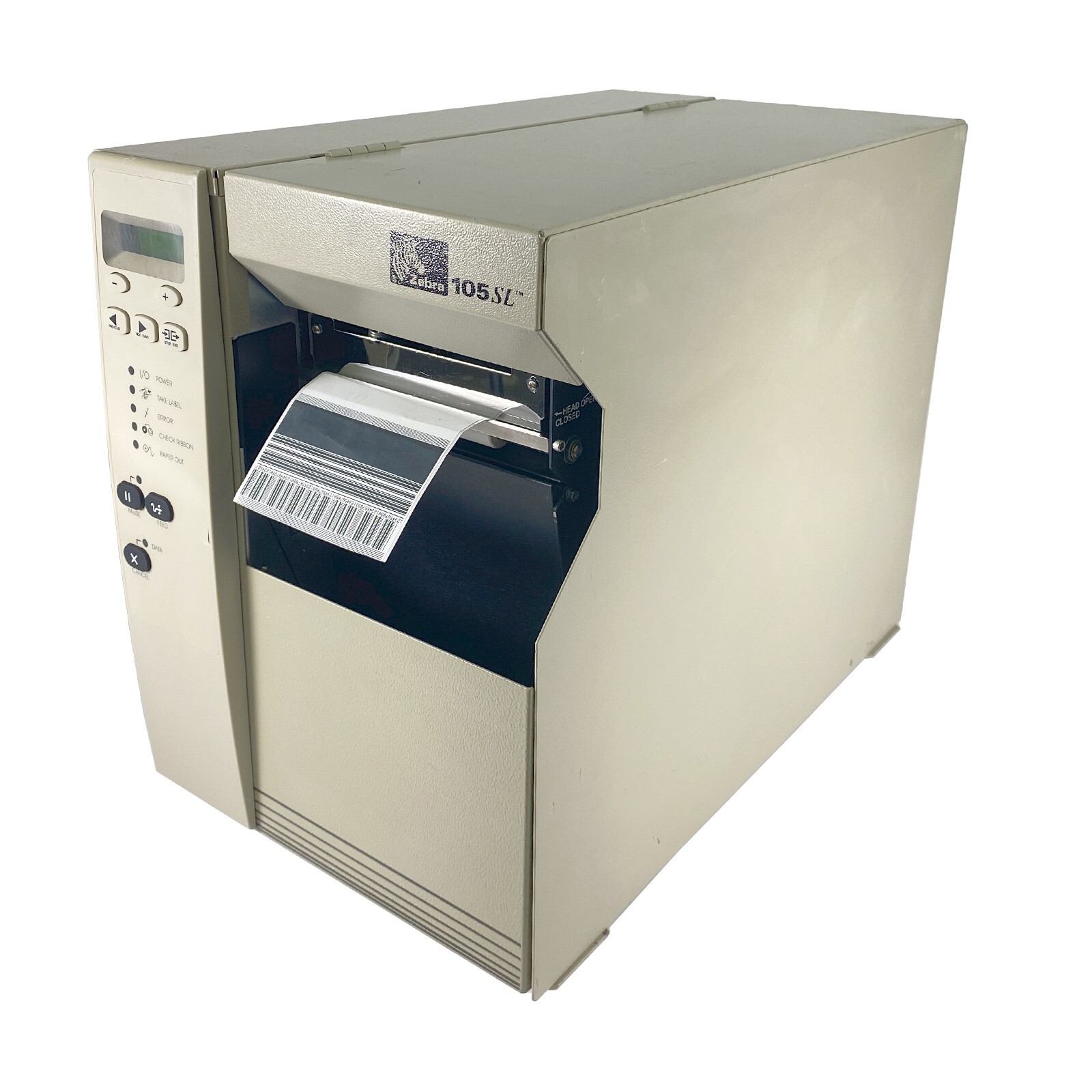 Zebra 105SL Thermal Transfer Industrial Barcode Label Printer LAN Serial