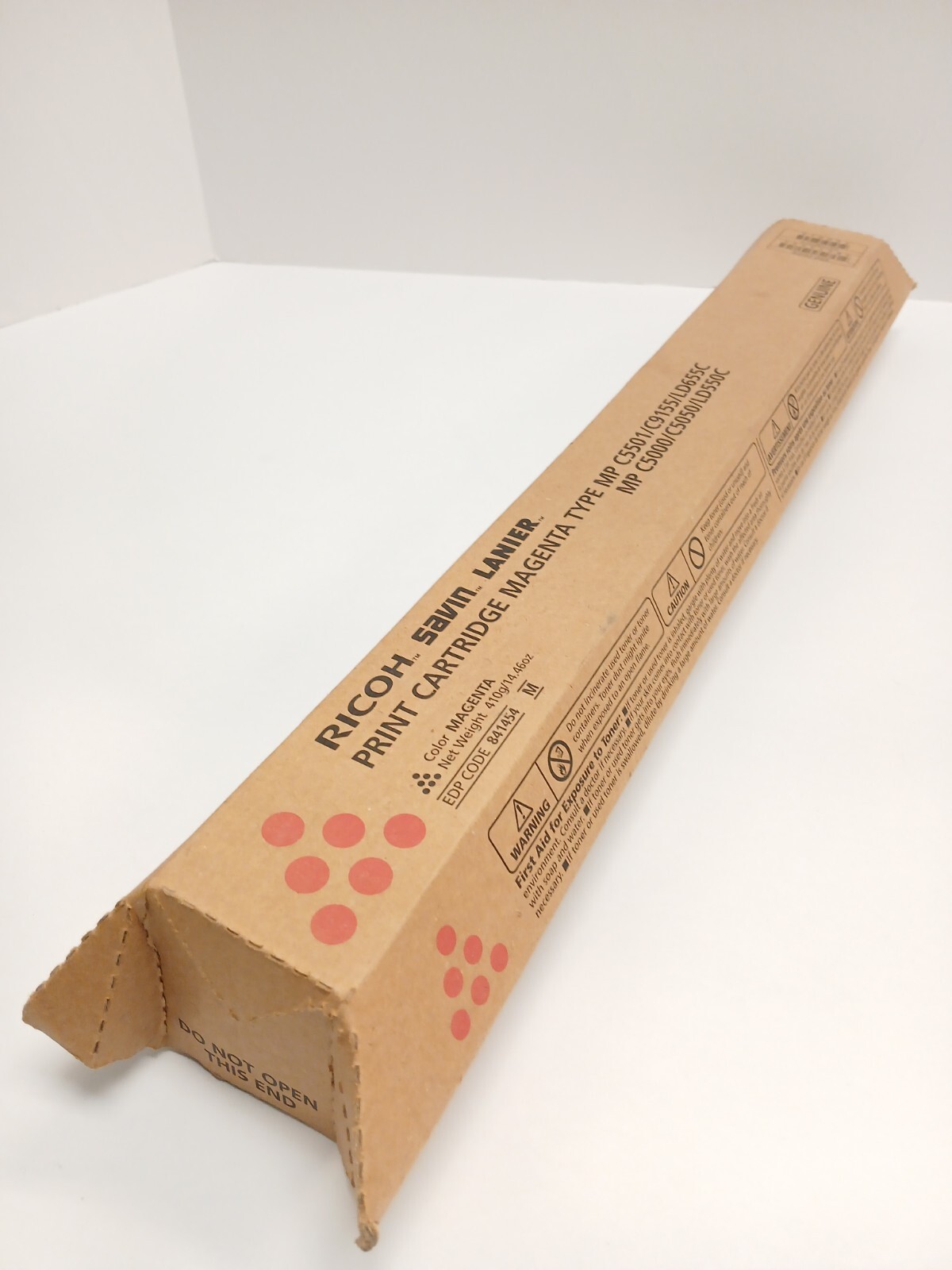 Ricoh Savin Lanier 841454 Magenta Toner MP C5501 Genuine New OEM Sealed.