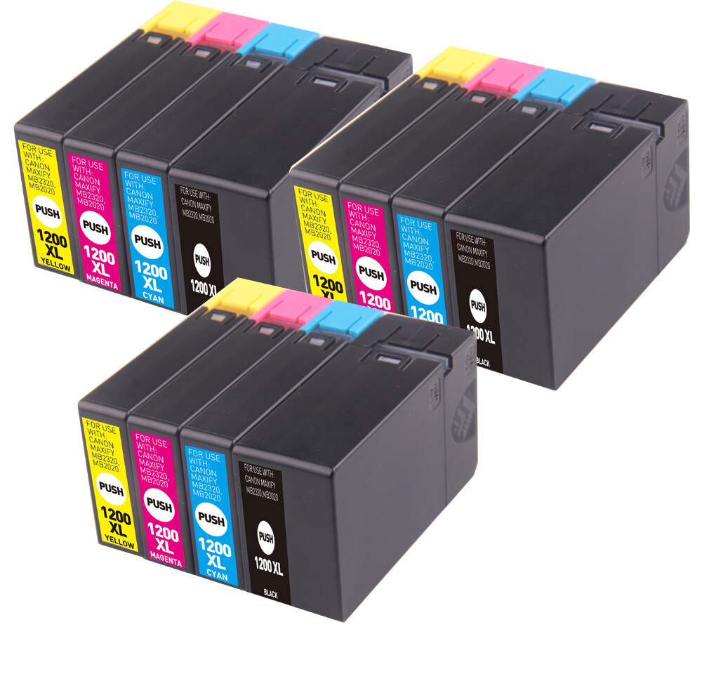 PGI-1200 XL Color Ink Cartridges for Canon Maxify MB2120 MB2720 MB2020 MB2320