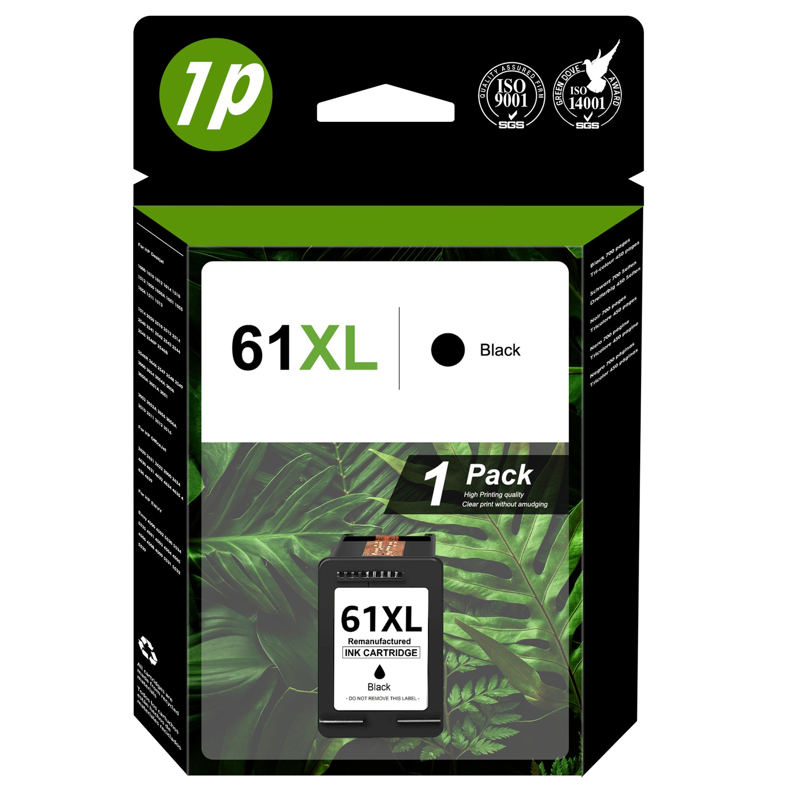 61XL 61 XL Ink Printer Cartridge For HP ENVY 4500 4501 4502 4504 5530 5531 5535