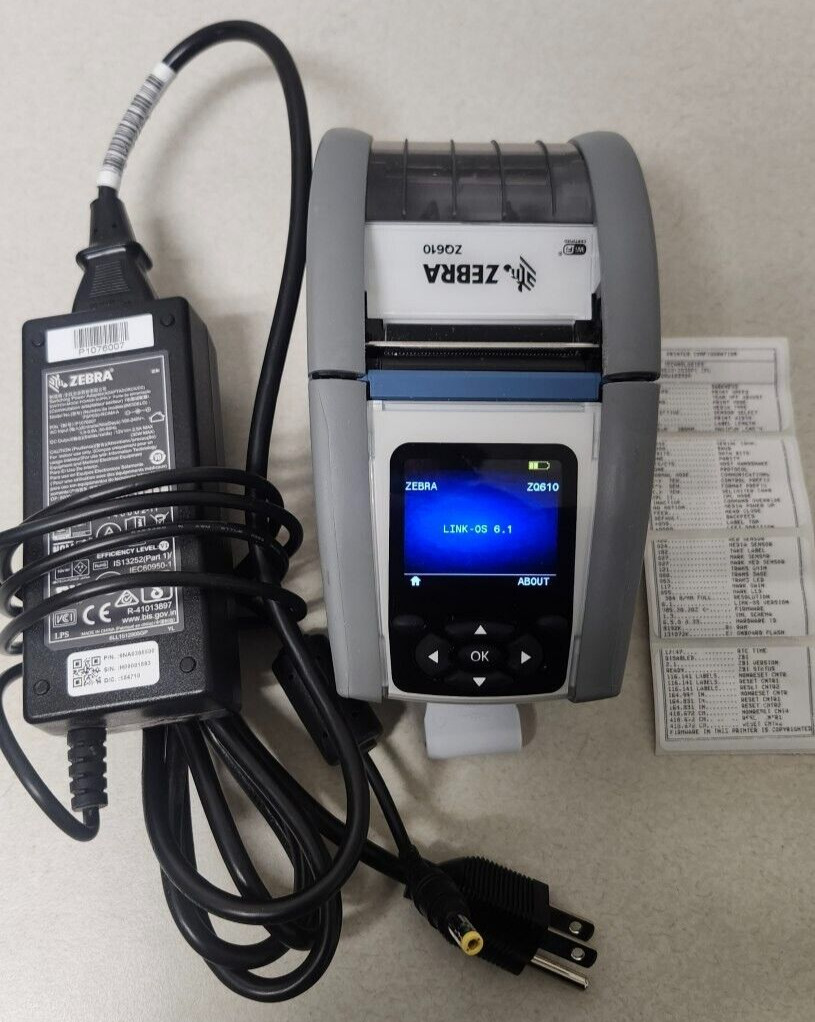 Tested Working Zebra ZQ610 Direct Thermal Label Printer – ZQ61HUWA00000