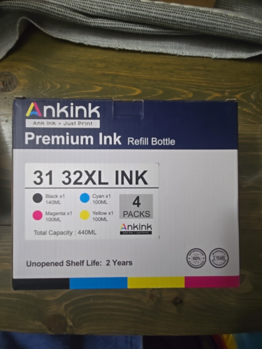 4PK 32XL 31 Ink Bottles for HP Smart Tank 555 455 5101 450 5000 6001 7301 7001