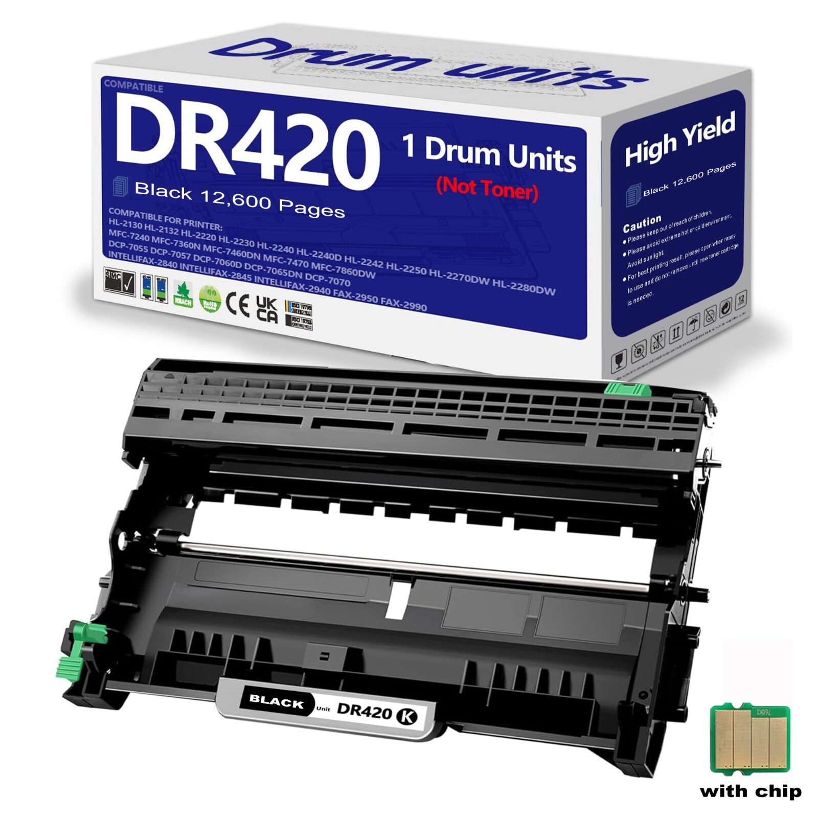 DR420 Drum Unit For Brother DR420 HL-2230 HL-2240 DCP-7060D Up to 12,600 pages