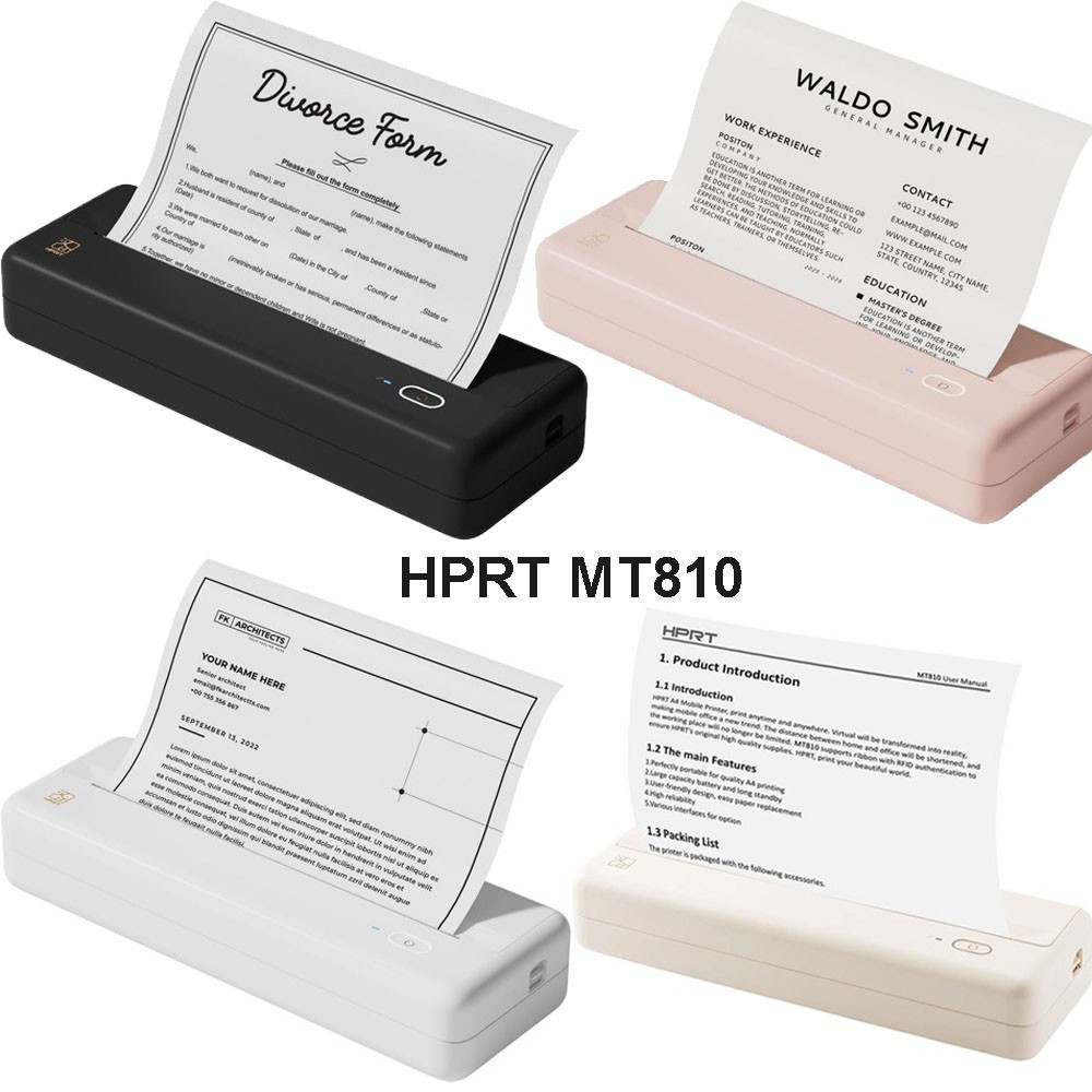 HPRT Wireless Bluetooth Thermal Printer Portable Travel Printer for iOS Android