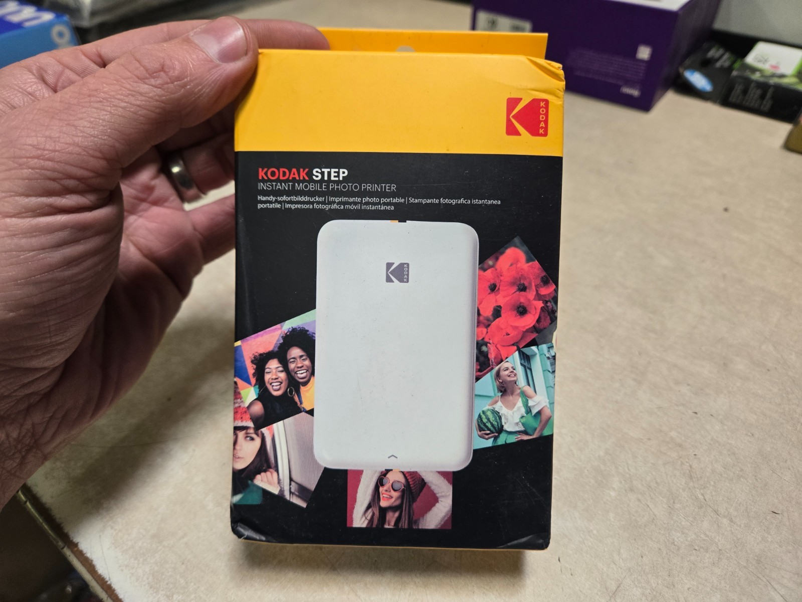Kodak Step Mobile Instant Photo Printer, Portable Zink 2×3 Mini Printer, White