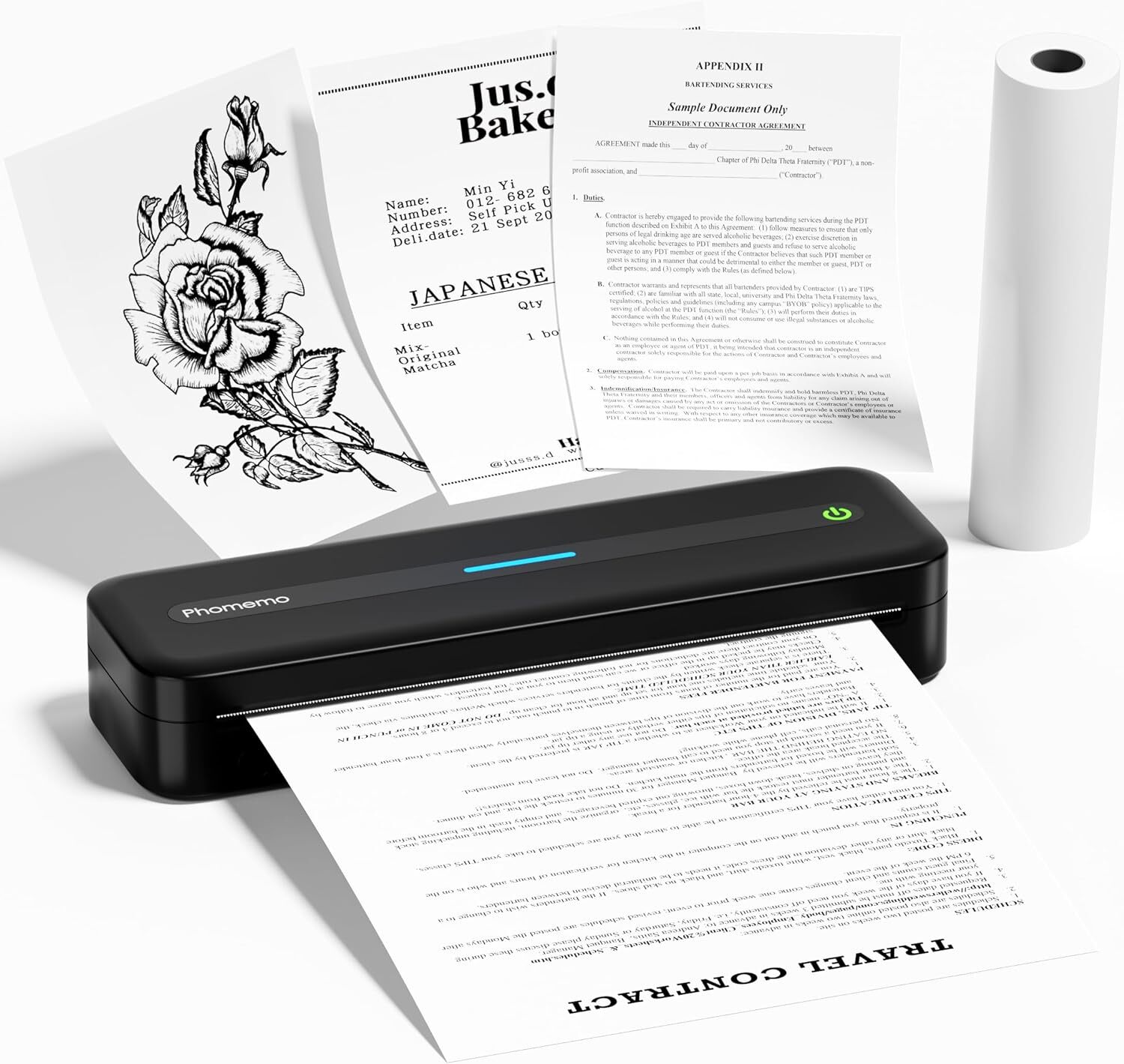 Phomemo M832 A4 Bluetooth Portable Thermal Printer For Android iOS Phone&Laptop