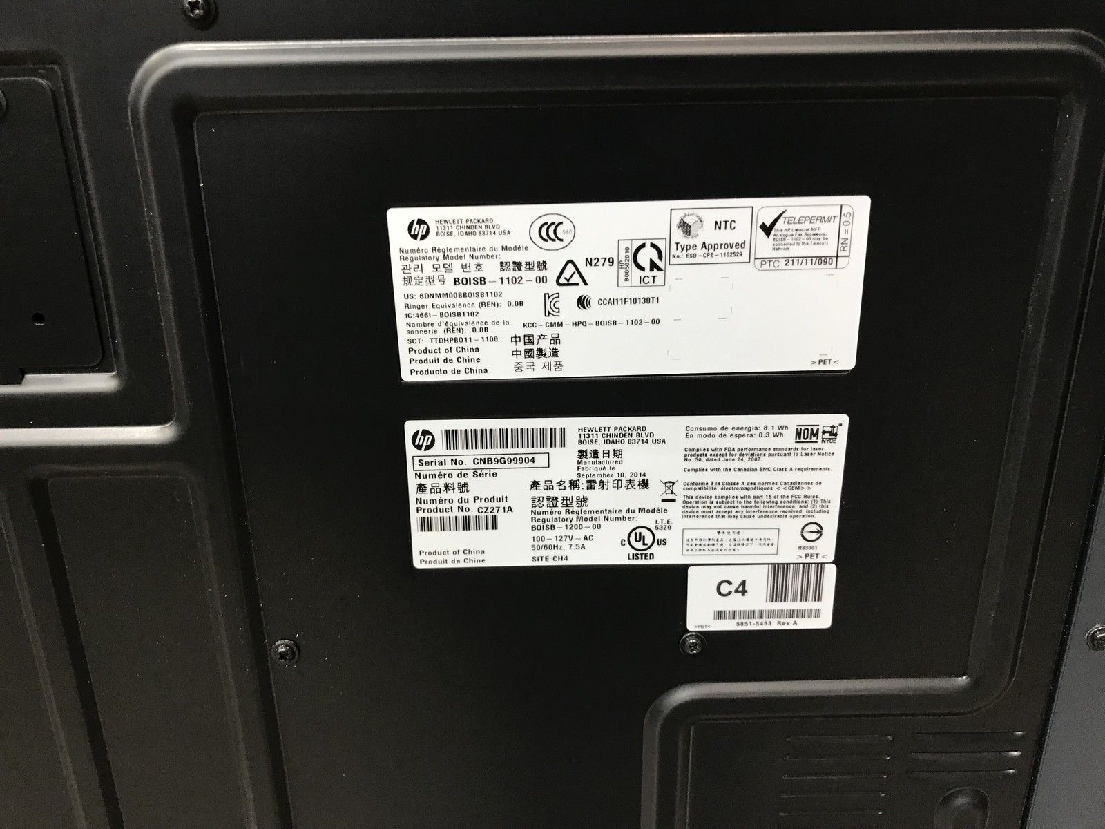HP LaserJet Pro 500 color MFP M570dn A-I-O Laser Printer with 14k pg ct & Toner