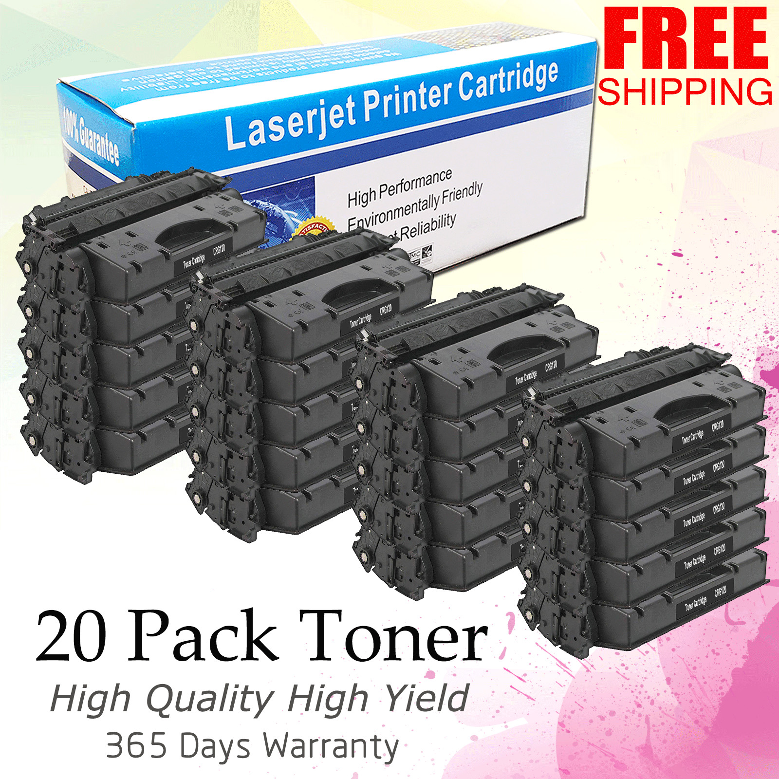 20 PK Canon 120 Toner Cartridge For ImageClass D1120 D1150 D1320 D1350 MF6780DW