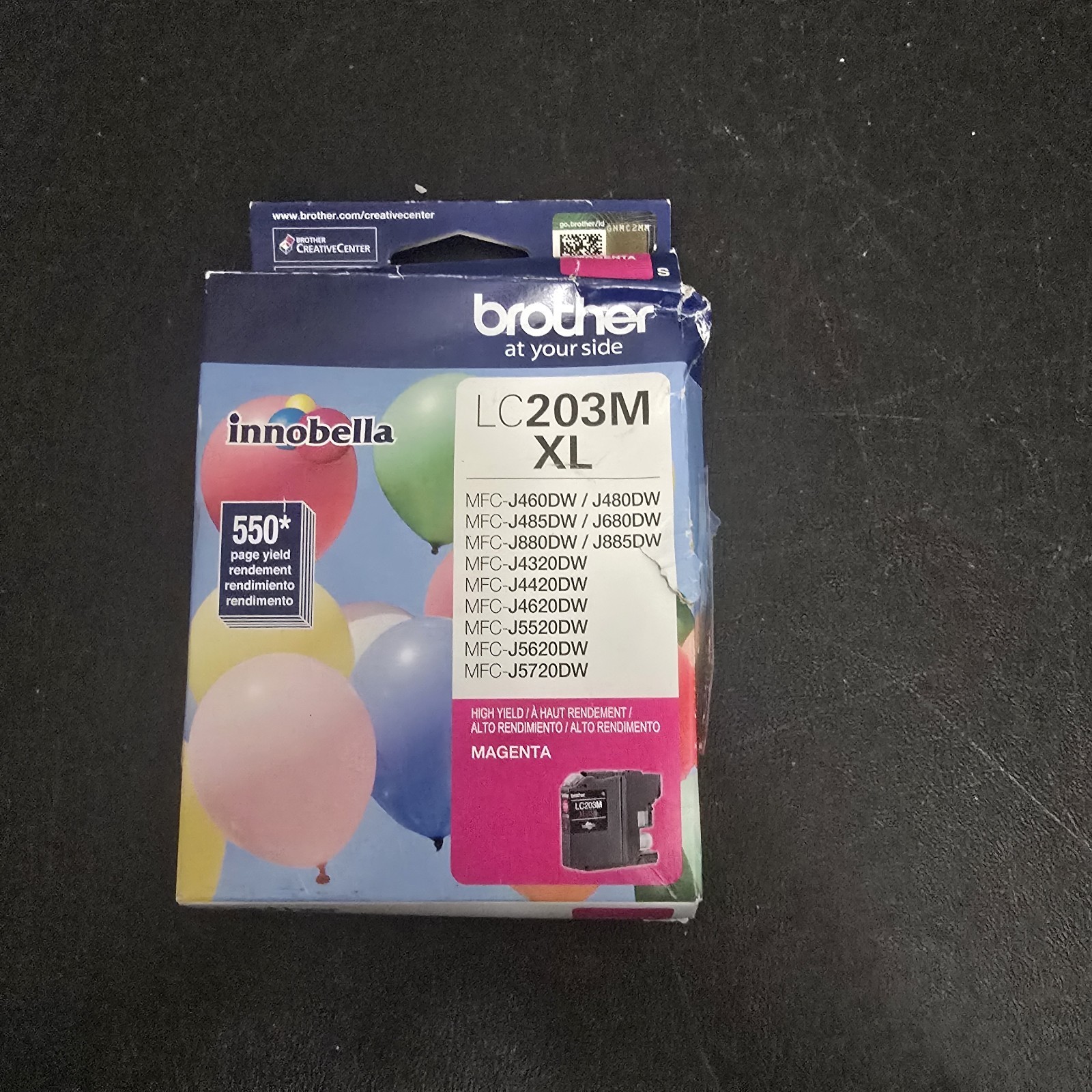 New Genuine OEM Brother LC203M XL Innobella High-Yield Ink, MAGENTA EXP 01/2028