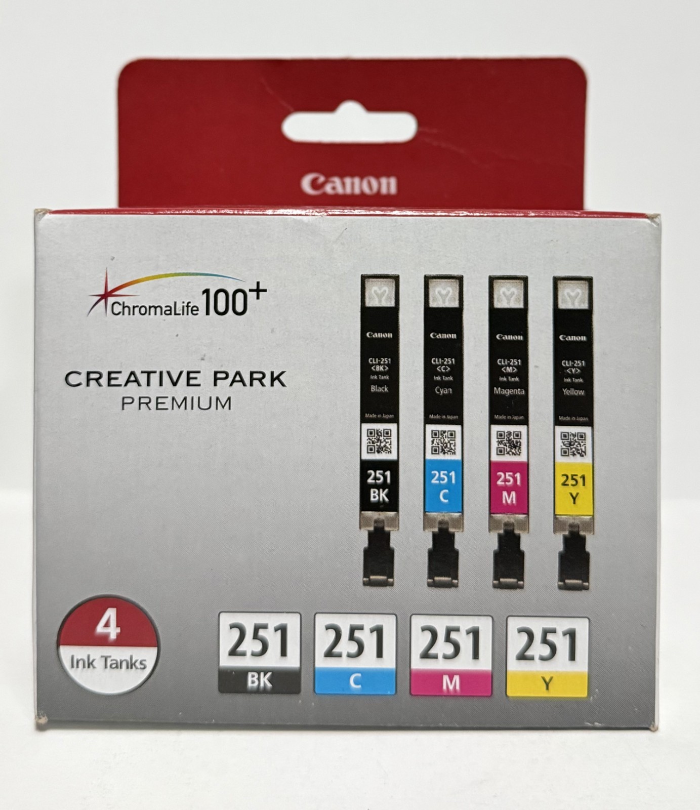 Canon 251 Black Cyan Magenta Yellow Ink Cartridge NEW