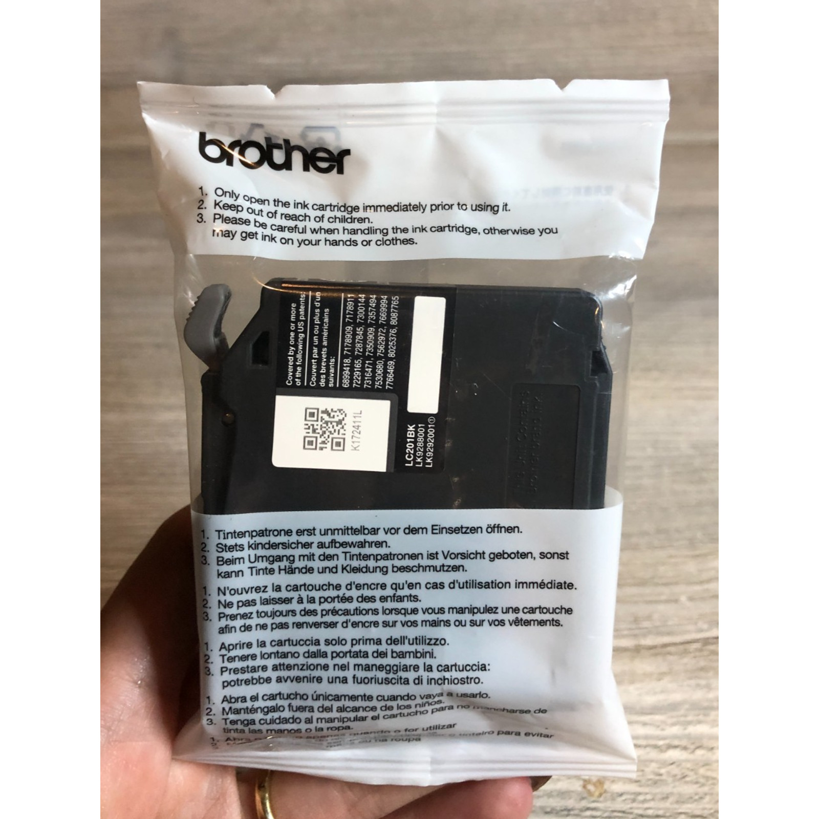 Genuine Brother Innobella LC201 BK Ink Cartridge