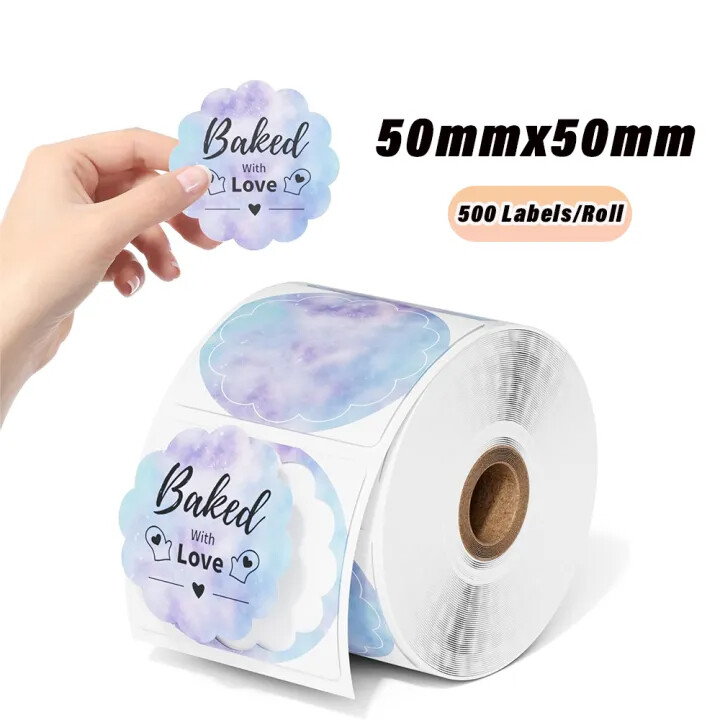 2″ Direct Thermal Labels Holographic Self-Adhesive For Logo X-max Card Sticker