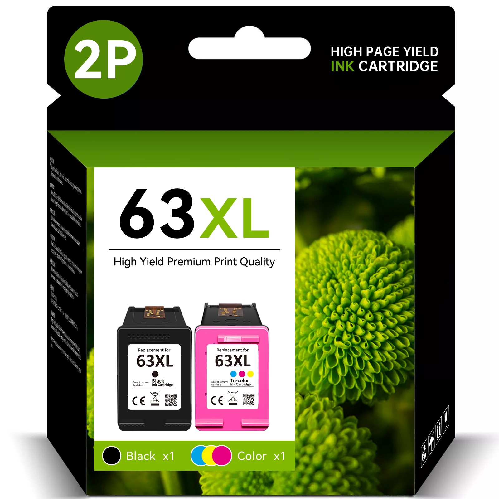 #63 63XL XXL Ink Cartridge for HP Officejet 5258 5255 5252 5260 5212 4650 3830