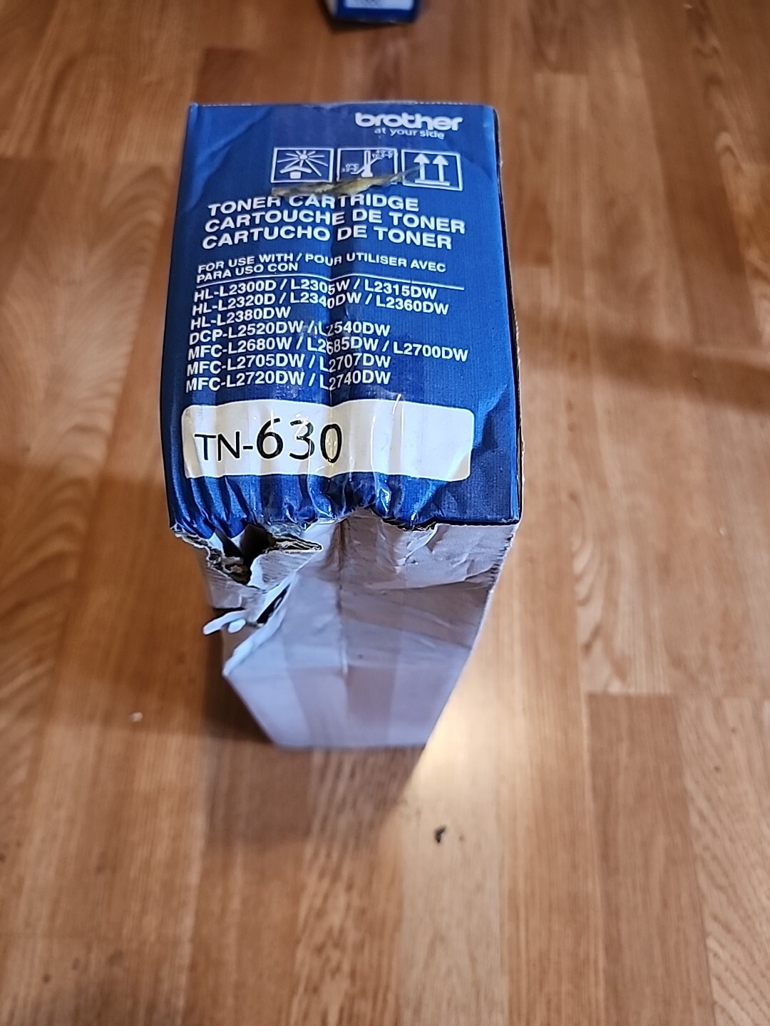 BROTHER TN630 OEM Black Toner Cartridge-DAMAGED BOX