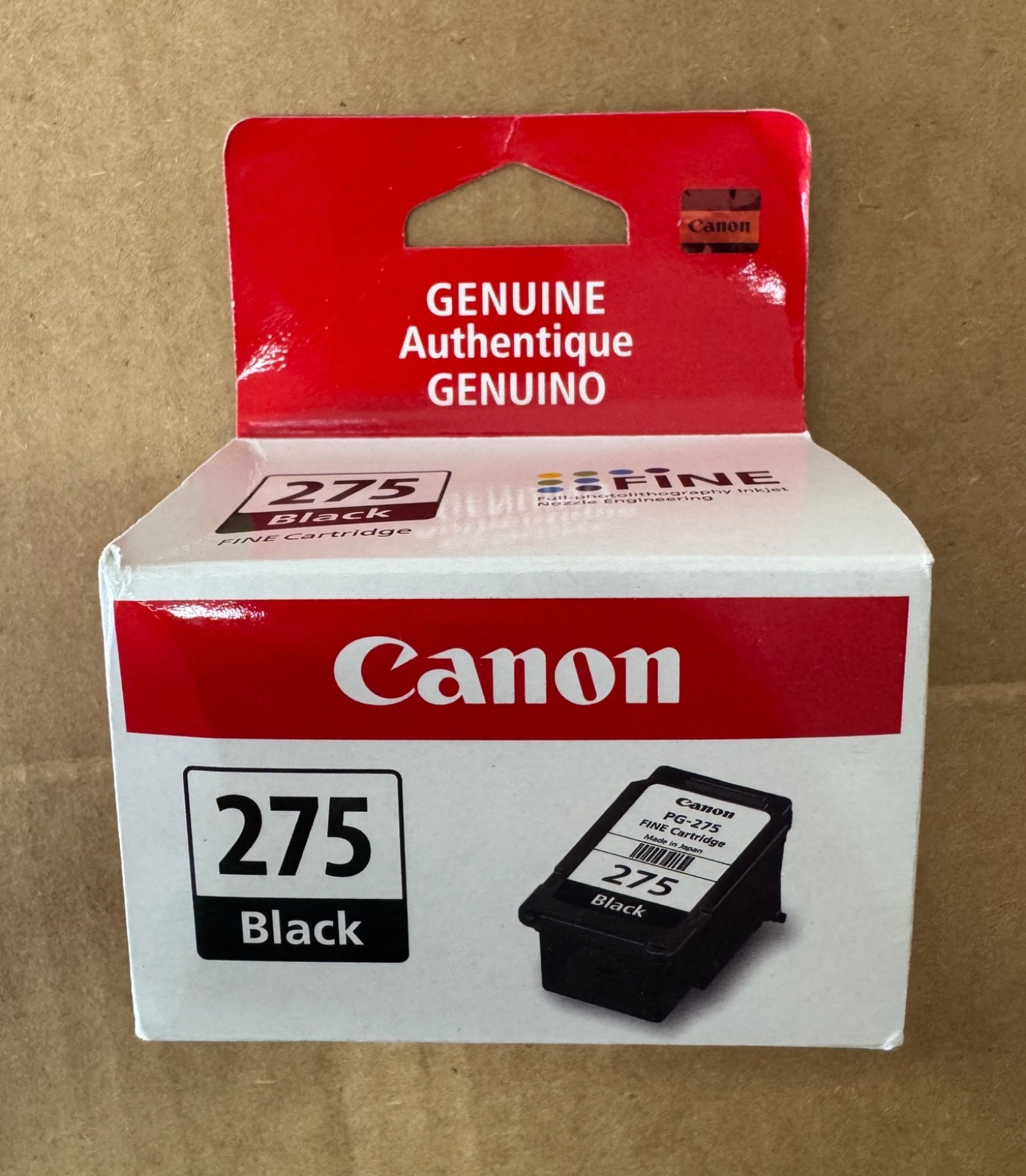 Canon PG-275 Genuine Black Ink Cartridge, Compatible with TS3520, TR4720, TS3720