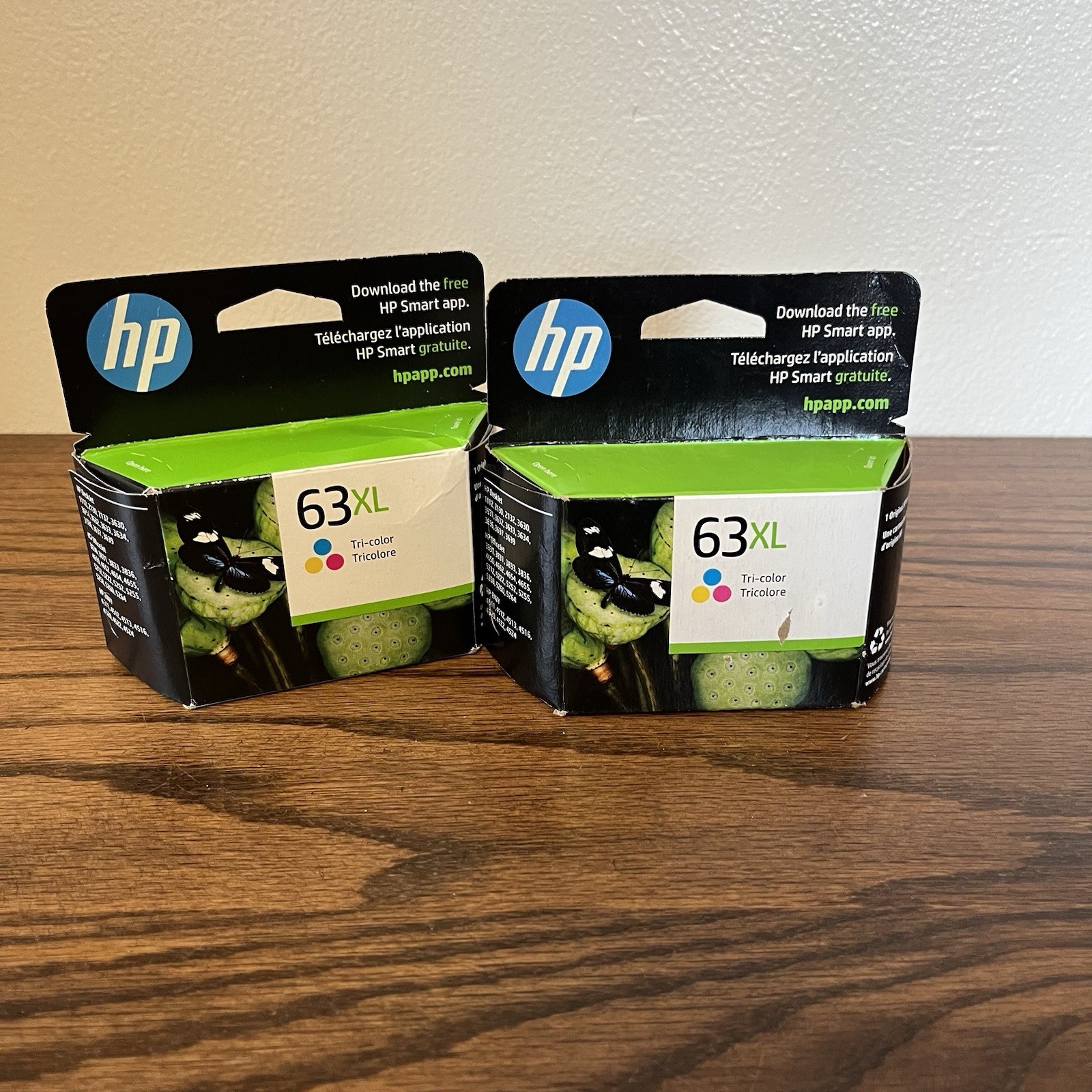 HP 63XL Tri-Color Ink Cartridges Combo Expired 9/25 & 9/23 New In Box