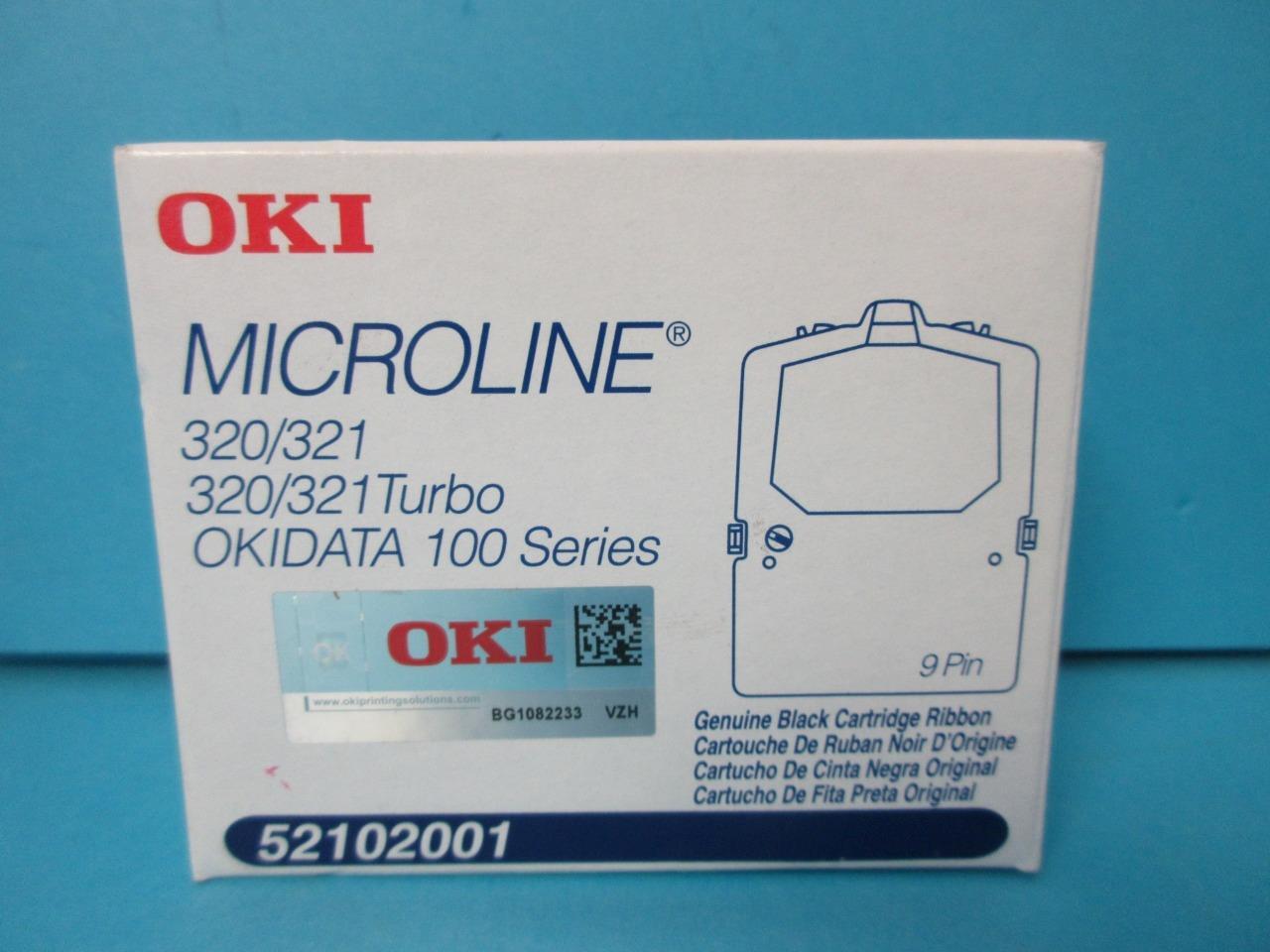 Lot of 2 Genuine Okidata Microline 182/184/186/320/321 Ribbon 52102001