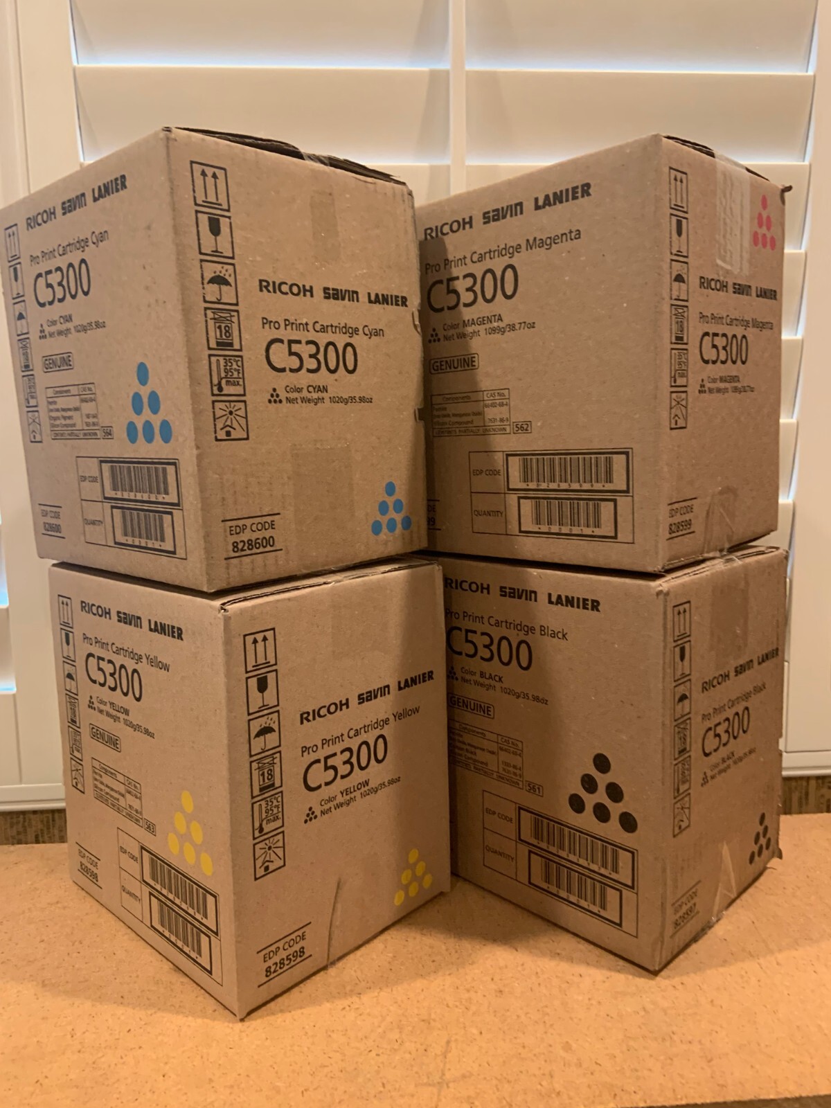 Ricoh Savin Lanier C5300 Toner Set 828597, 828598, 828599, 828600
