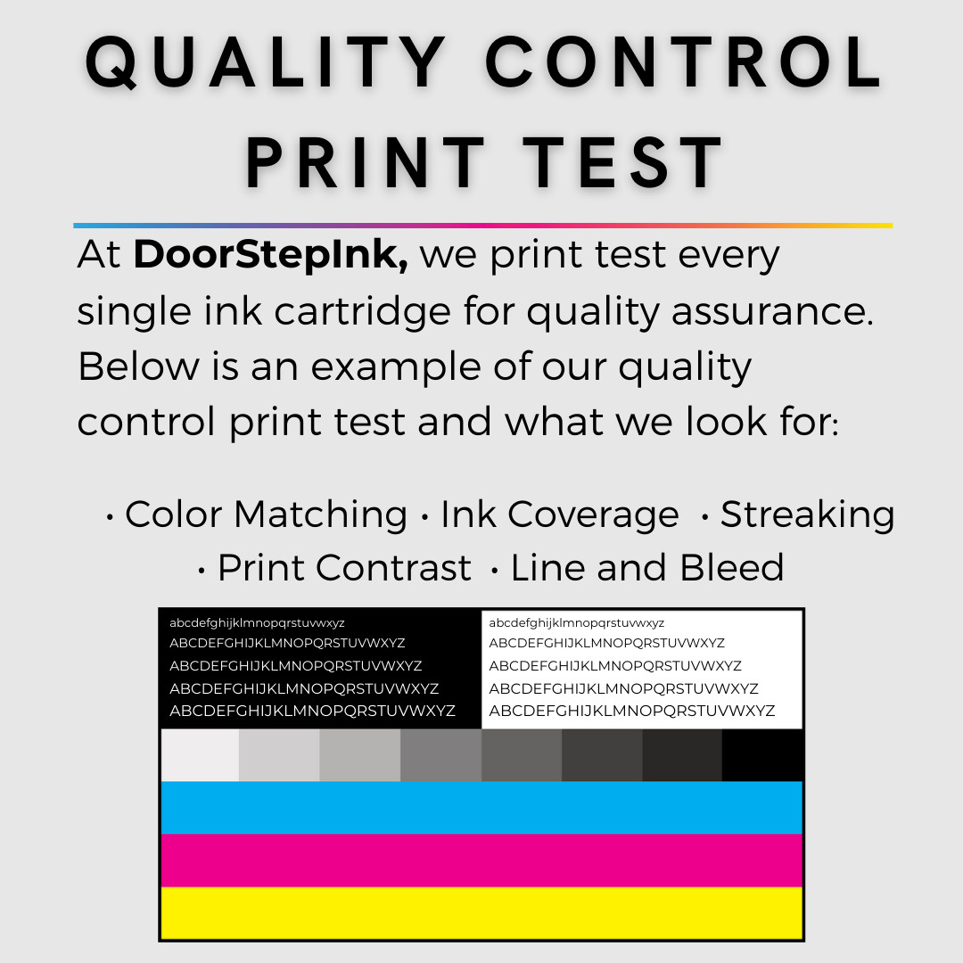 DoorStepInk Remanufactured in the USA Ink Cartridge for HP 62 Black
