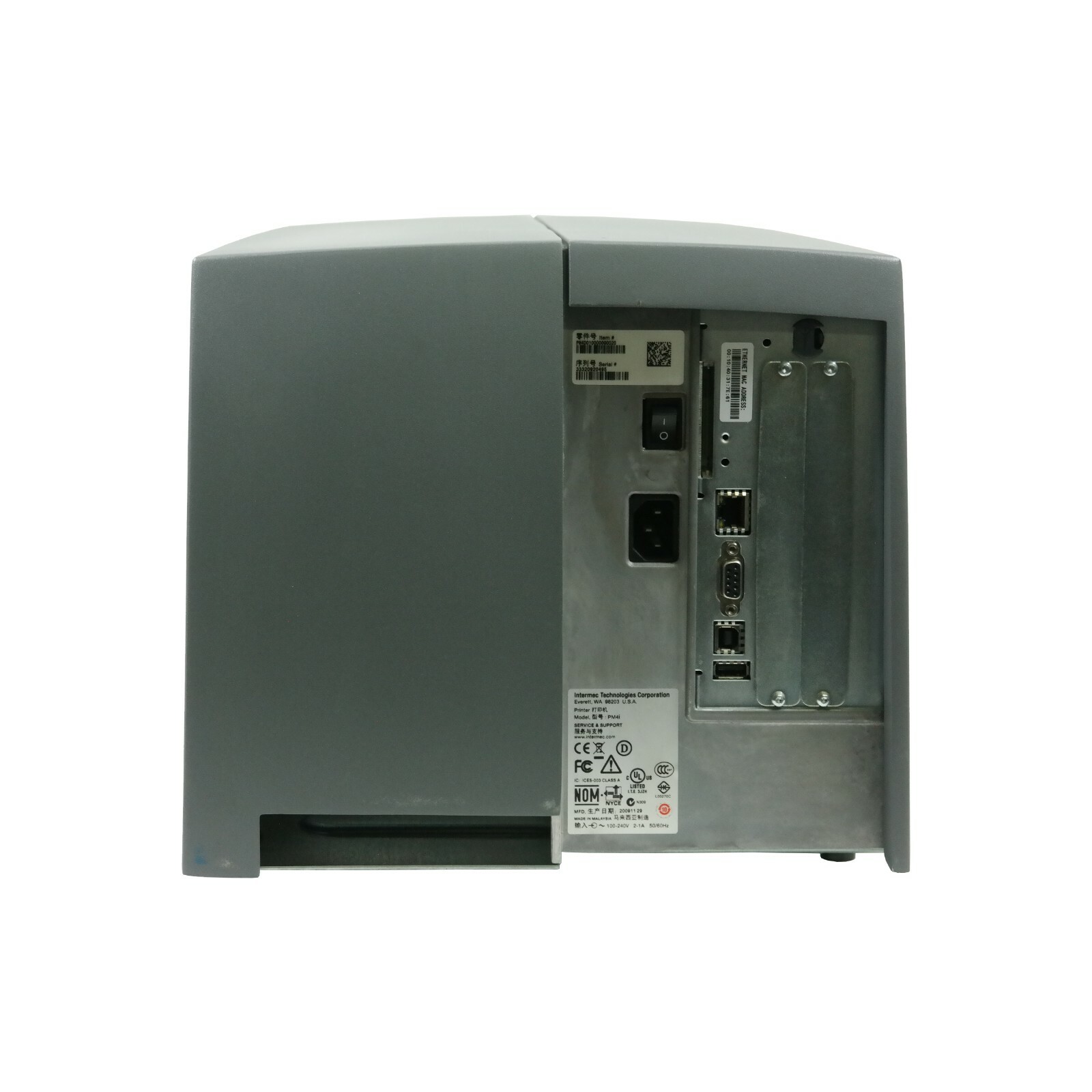 Intermec PM4i Thermal Transfer Barcode Label Printer USB LAN ✅ Expertly Serviced