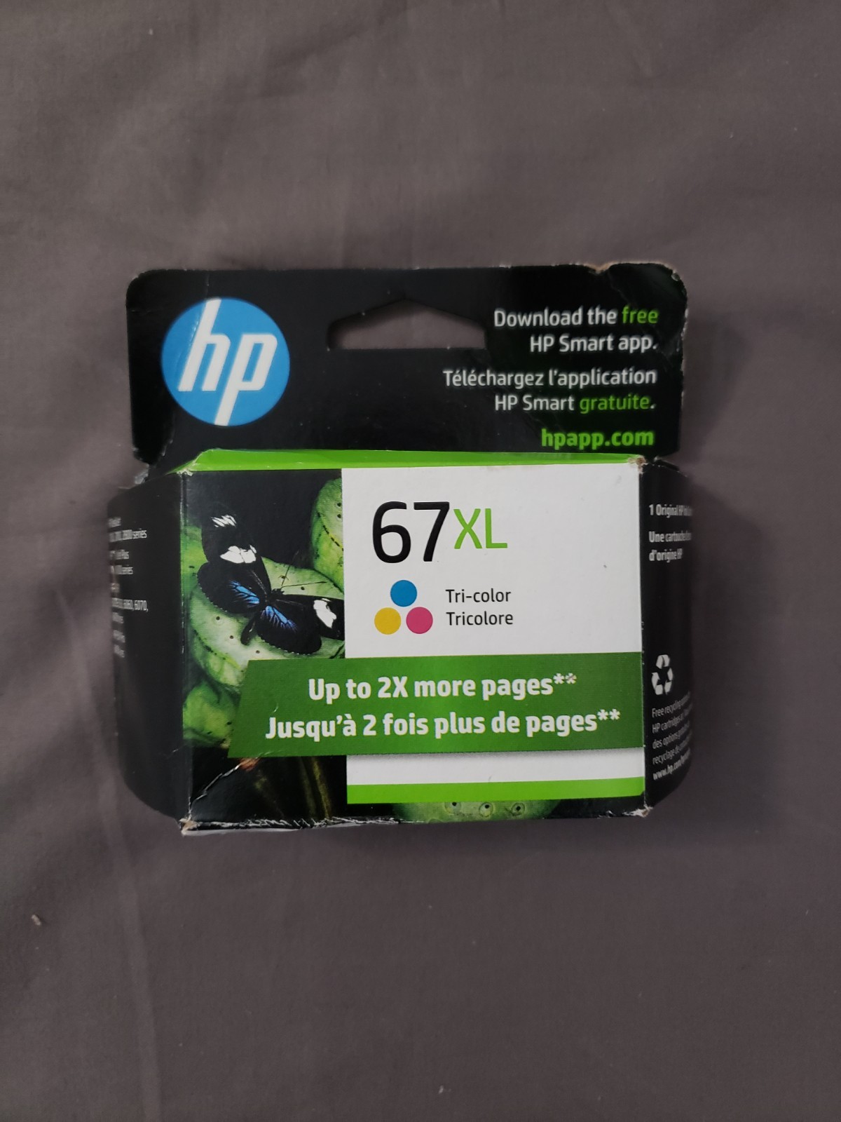 Genuine -OEM HP 67XL High Yield Tri-Color Original Ink Cartridge – 3YM58AN