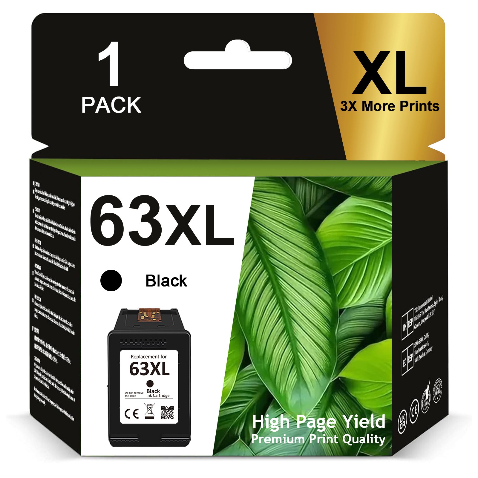 63 XL Ink Cartridges for HP Envy 4516 4520 4512 OfficeJet 3830 4650 5255 Printer