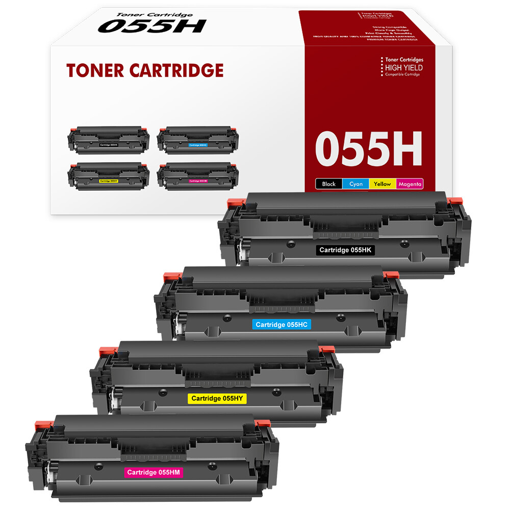 4x Color Toner Compatible With Canon 055H With Chip imageCLASS MF743CDW LBP664CX