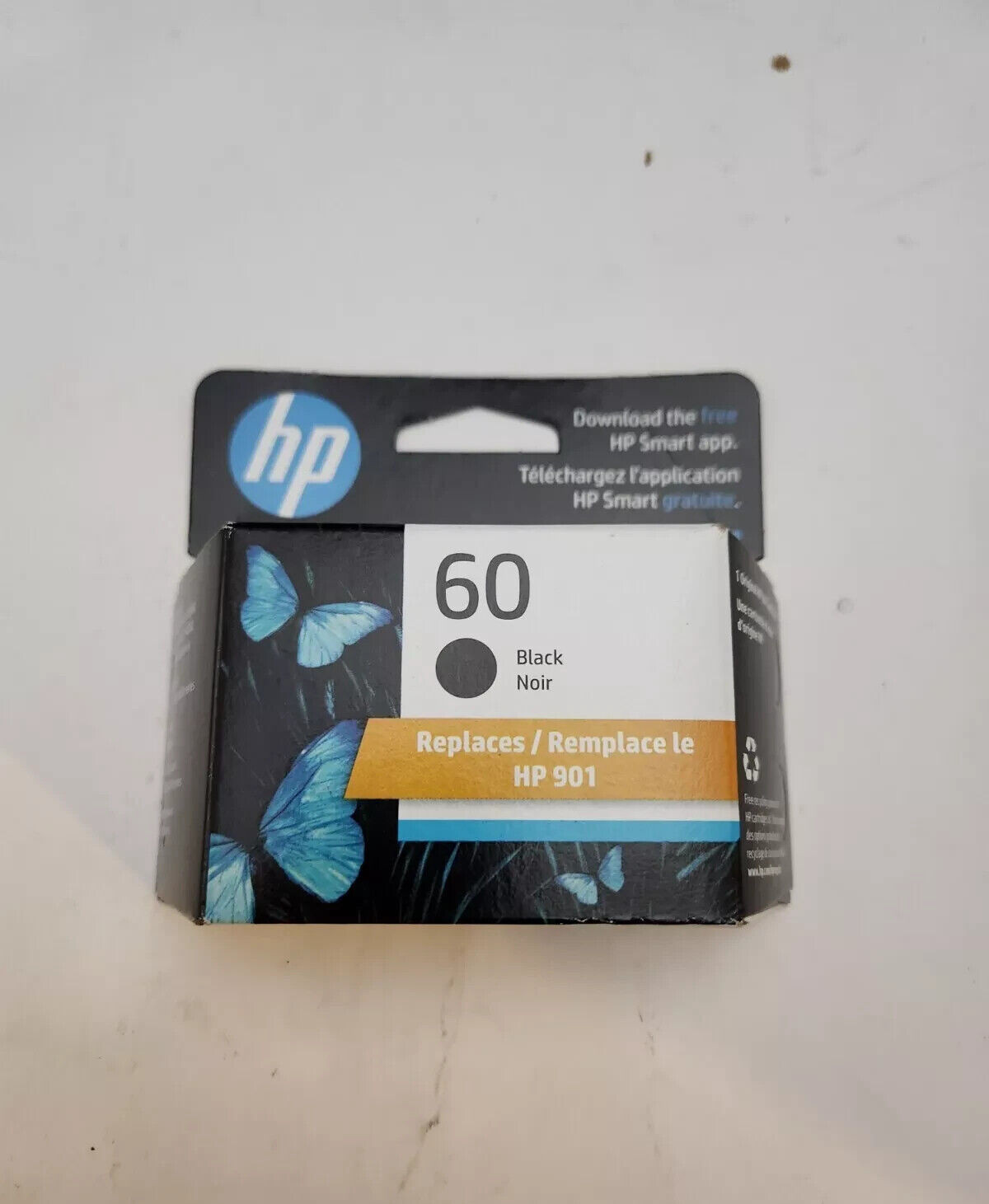 HP 60 Black Ink Cartridge OEM Original NEW 03/2026