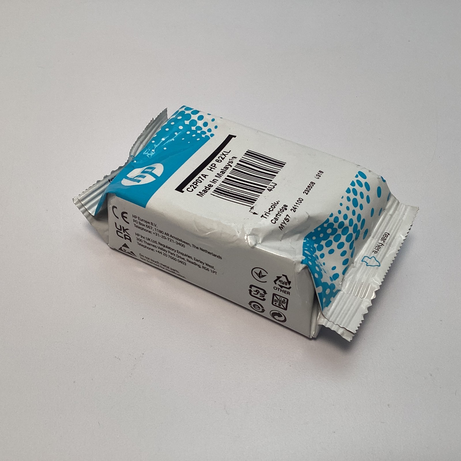 HP 62XL C2P07A High Yield Tri-Color Original Ink Cartridge Exp 05/2025