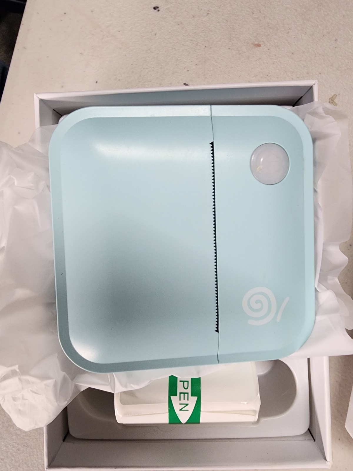 Portable Mini Thermal Label Printer Bluetooth App Required Open Box