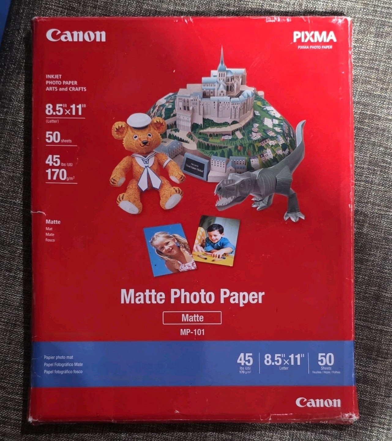 Canon MP-101 Matte Photo Paper 8.5x11in 170gsm 50 Sheets Inkjet