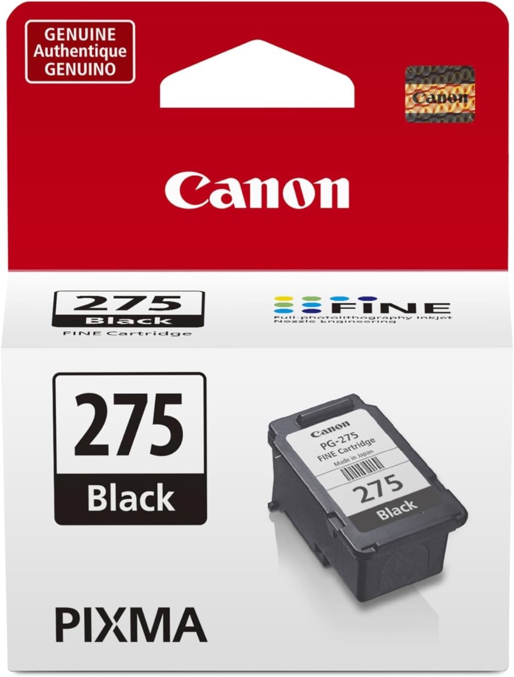 Genuine Canon PG-275 Black Ink Cartridge Compatible with TS3520/3522 TR4720/4722