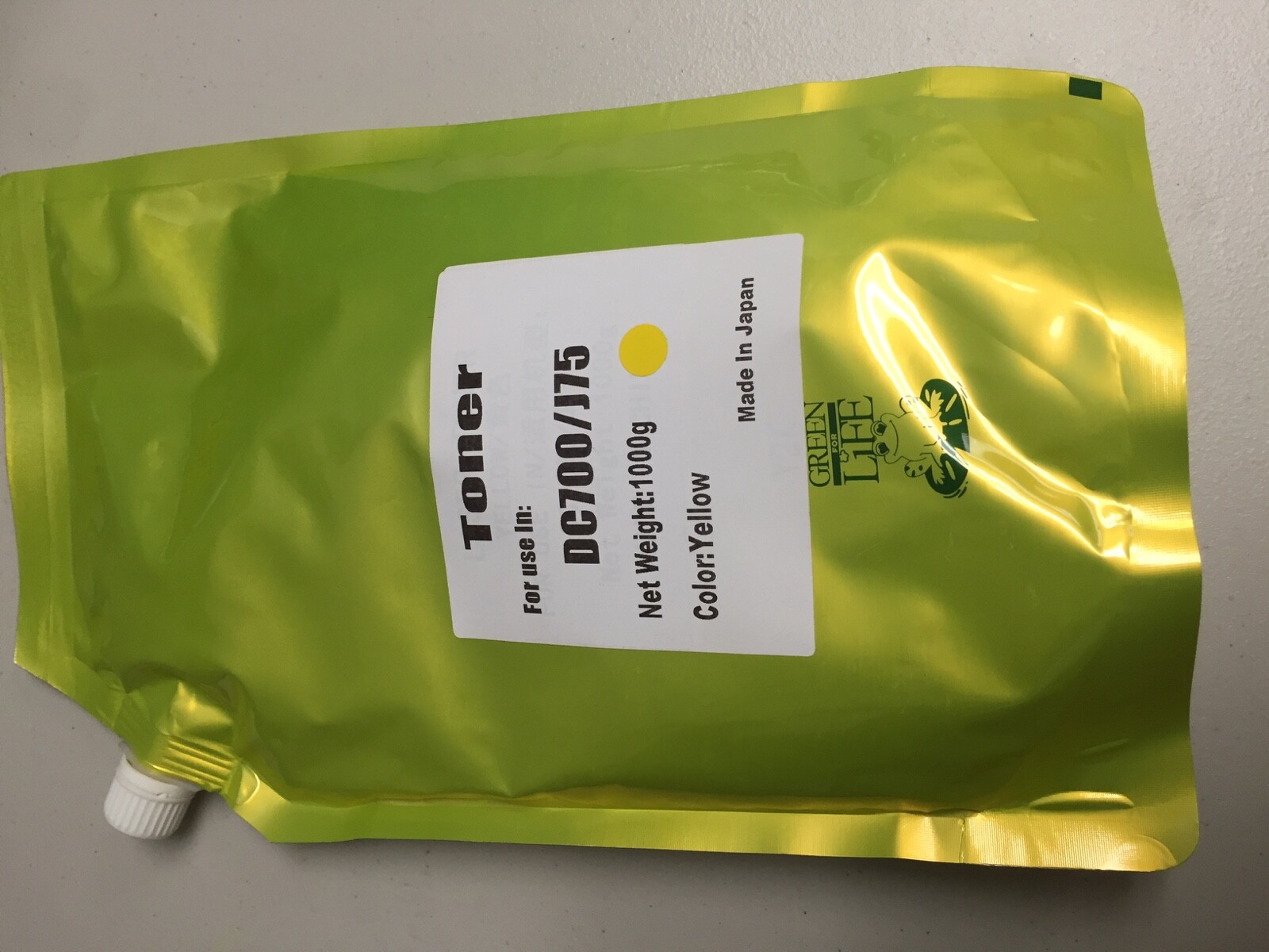 For Xerox Color 550/560/570 TONER POWDER, Refill+Chip 1KG/bag non-OEM YELLOW