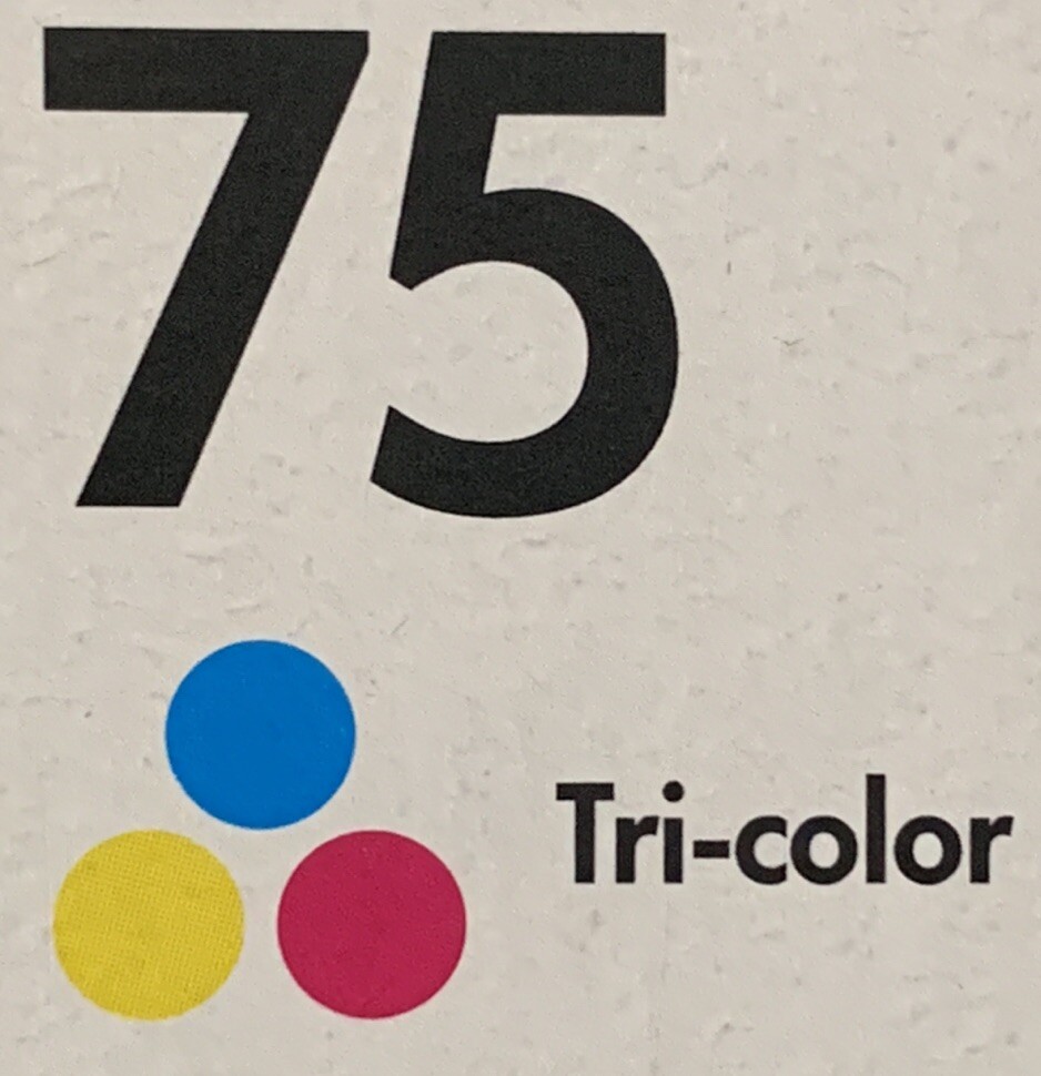 HP 74 HP 75 Black Tri-Color Ink Cartridges CC659FN – CB335WN & CB337WN Foil Pack