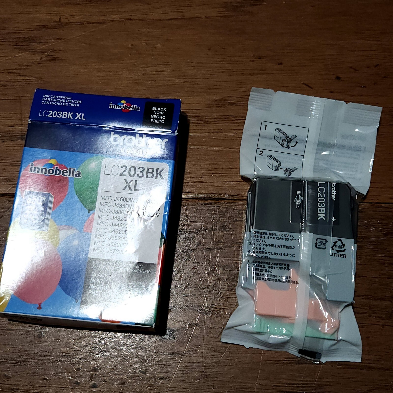 OEM Brother LC203BK XL Black Ink Cartridge Genuine NEW