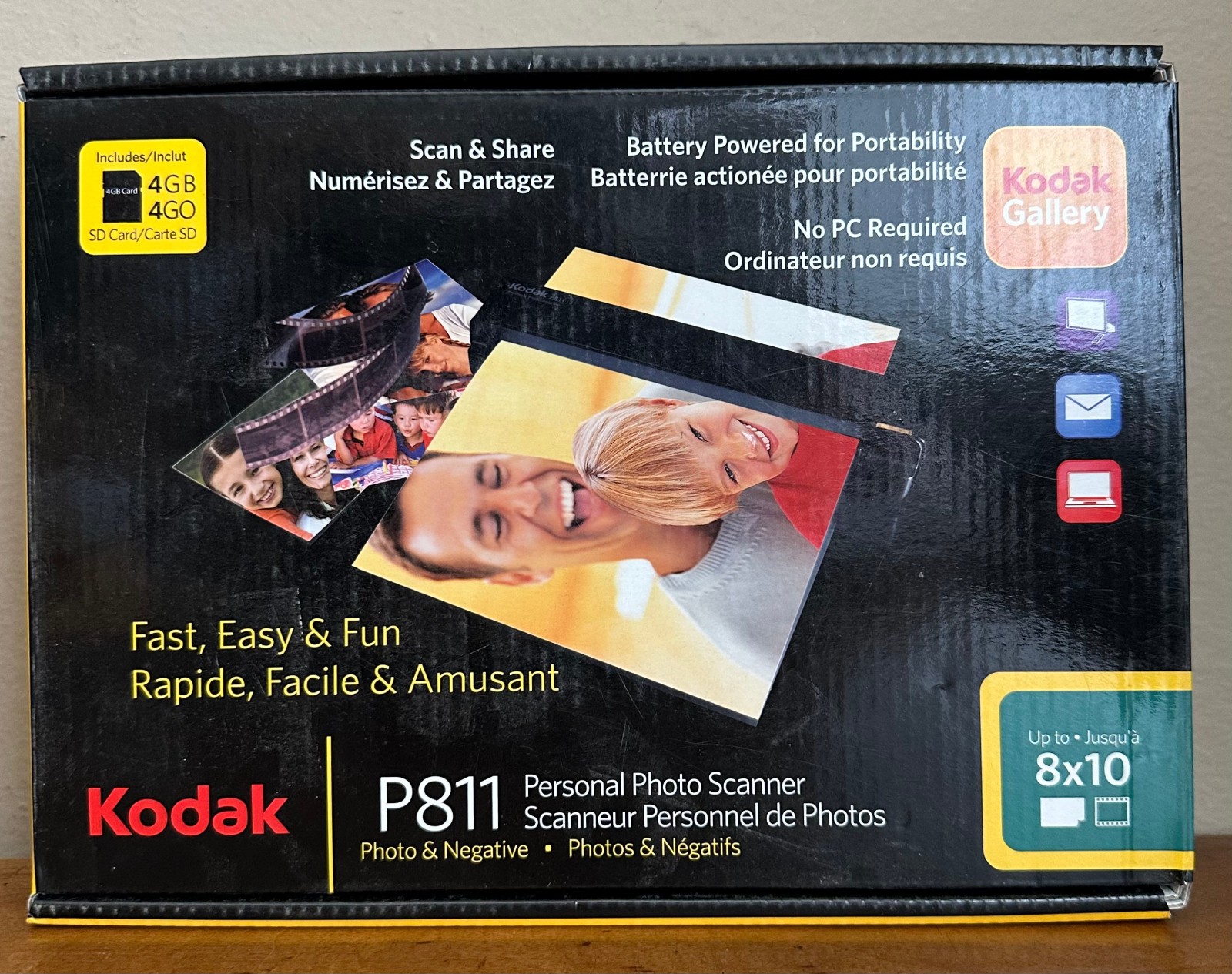 Kodak P811 Portable Personal Handheld Photo & Negative Sheetfed Scanner